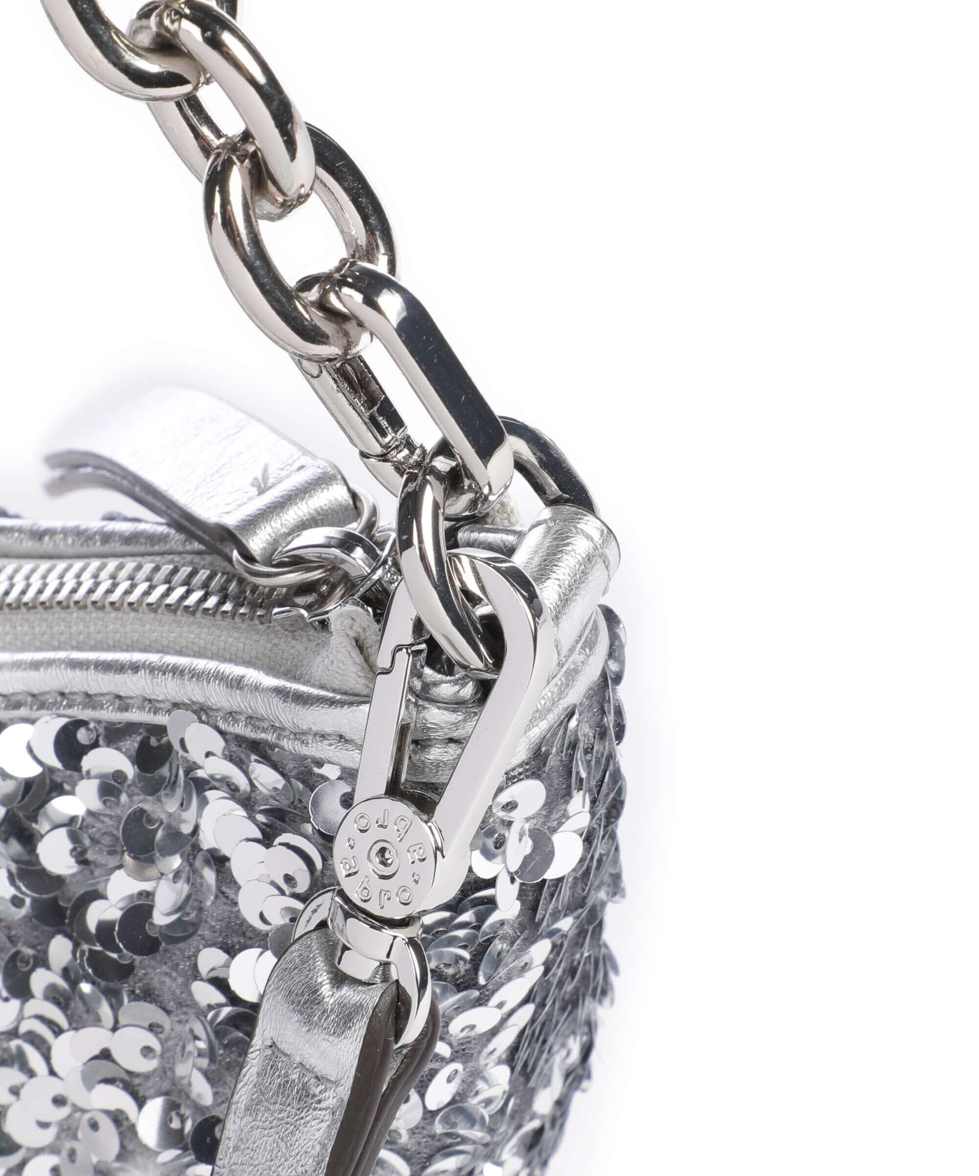 Abro Sequins Moon Shoulder bag silver - Image 4