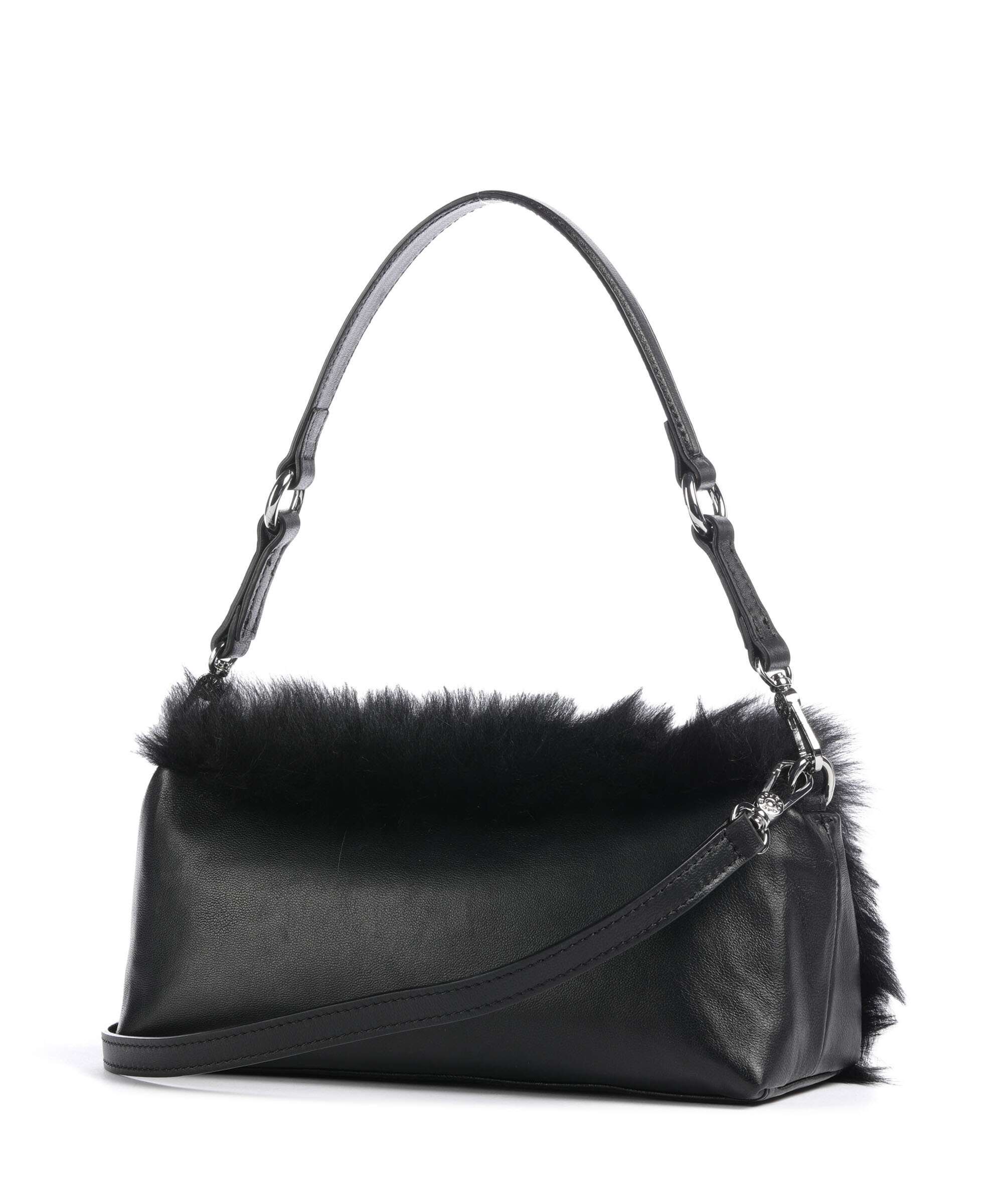Abro Shearling Mila Shoulder bag black/nickel - Image 2
