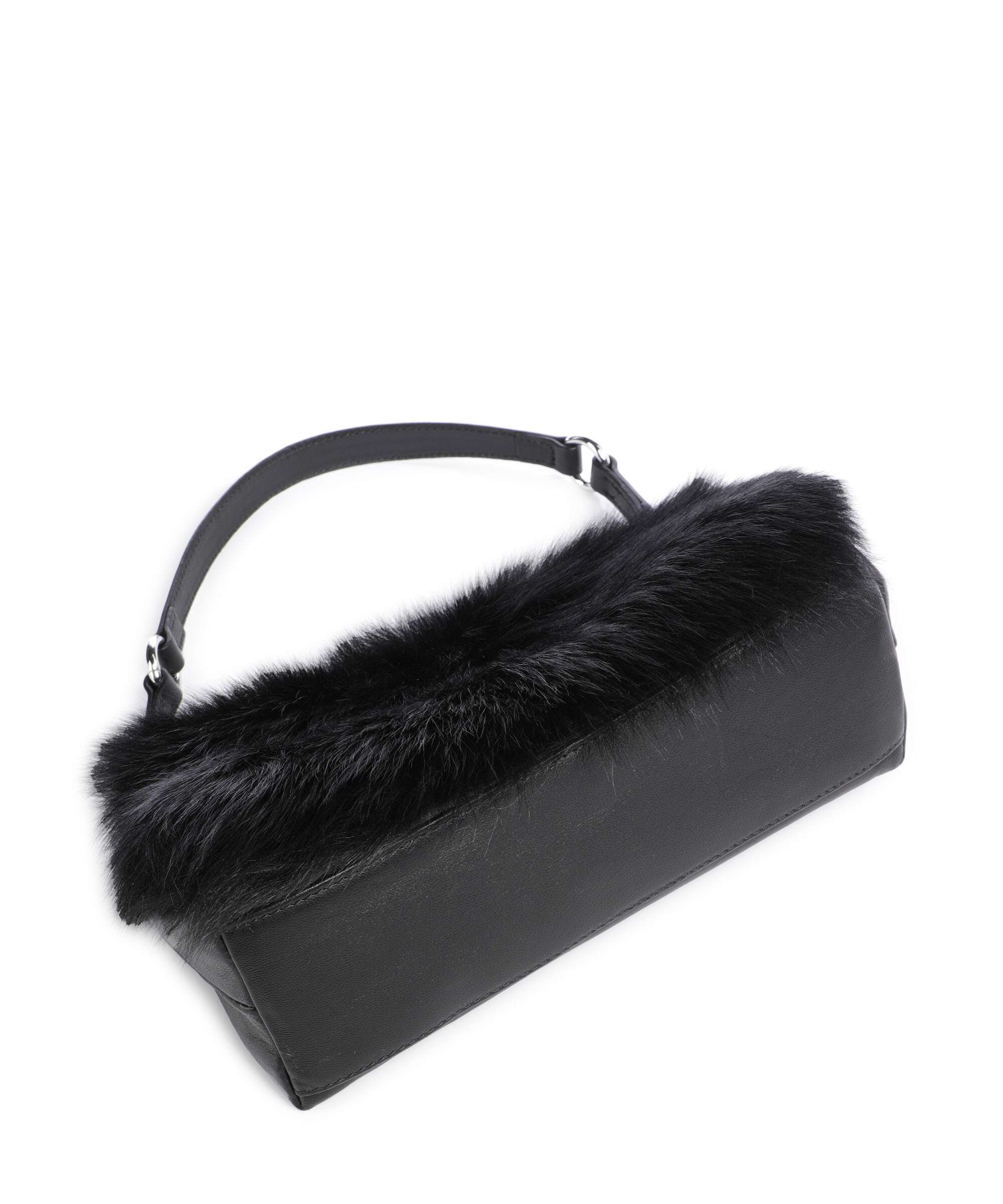 Abro Shearling Mila Shoulder bag black/nickel - Image 6