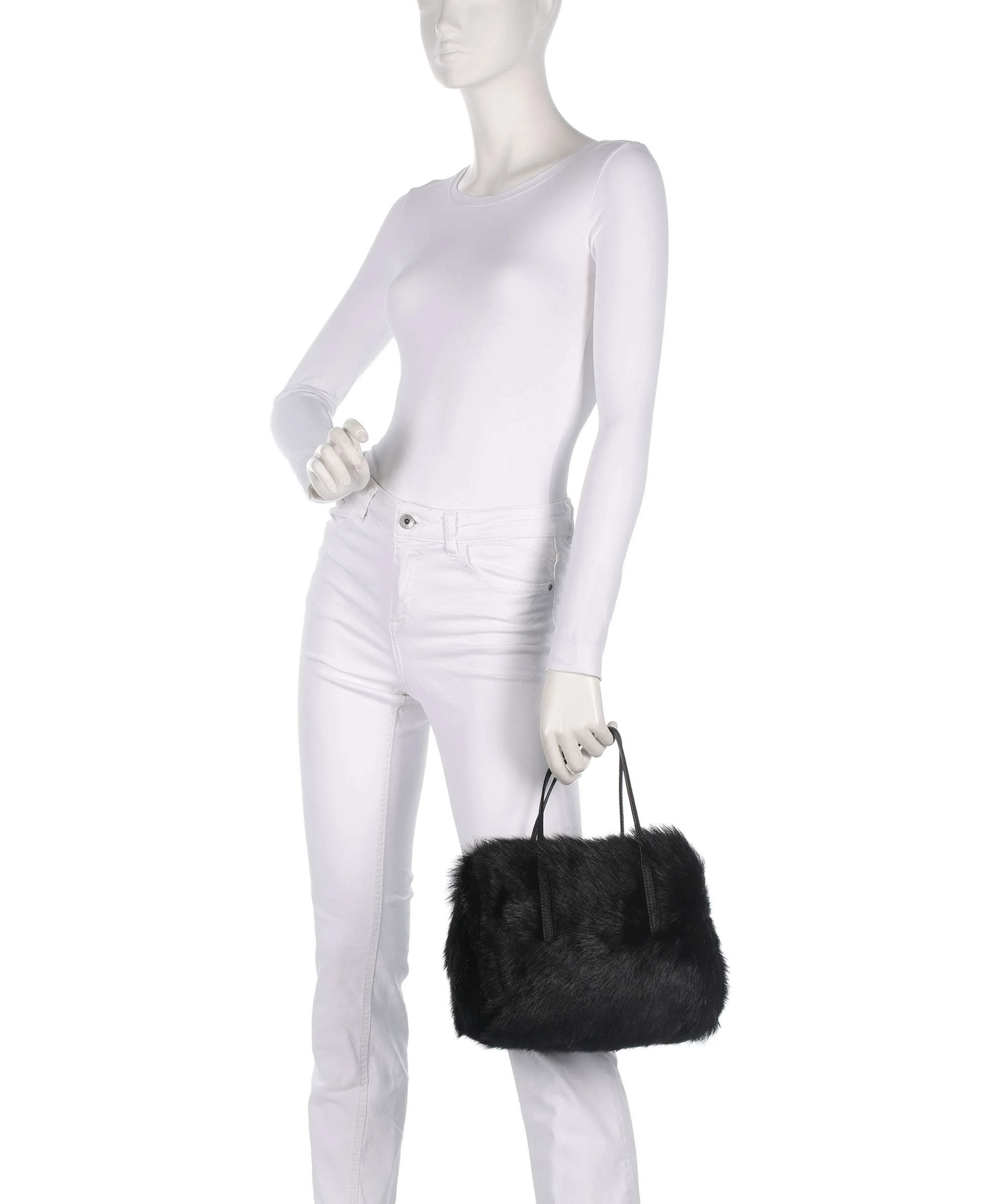 Abro Shearling Noelle Handbag black/nickel - Image 3