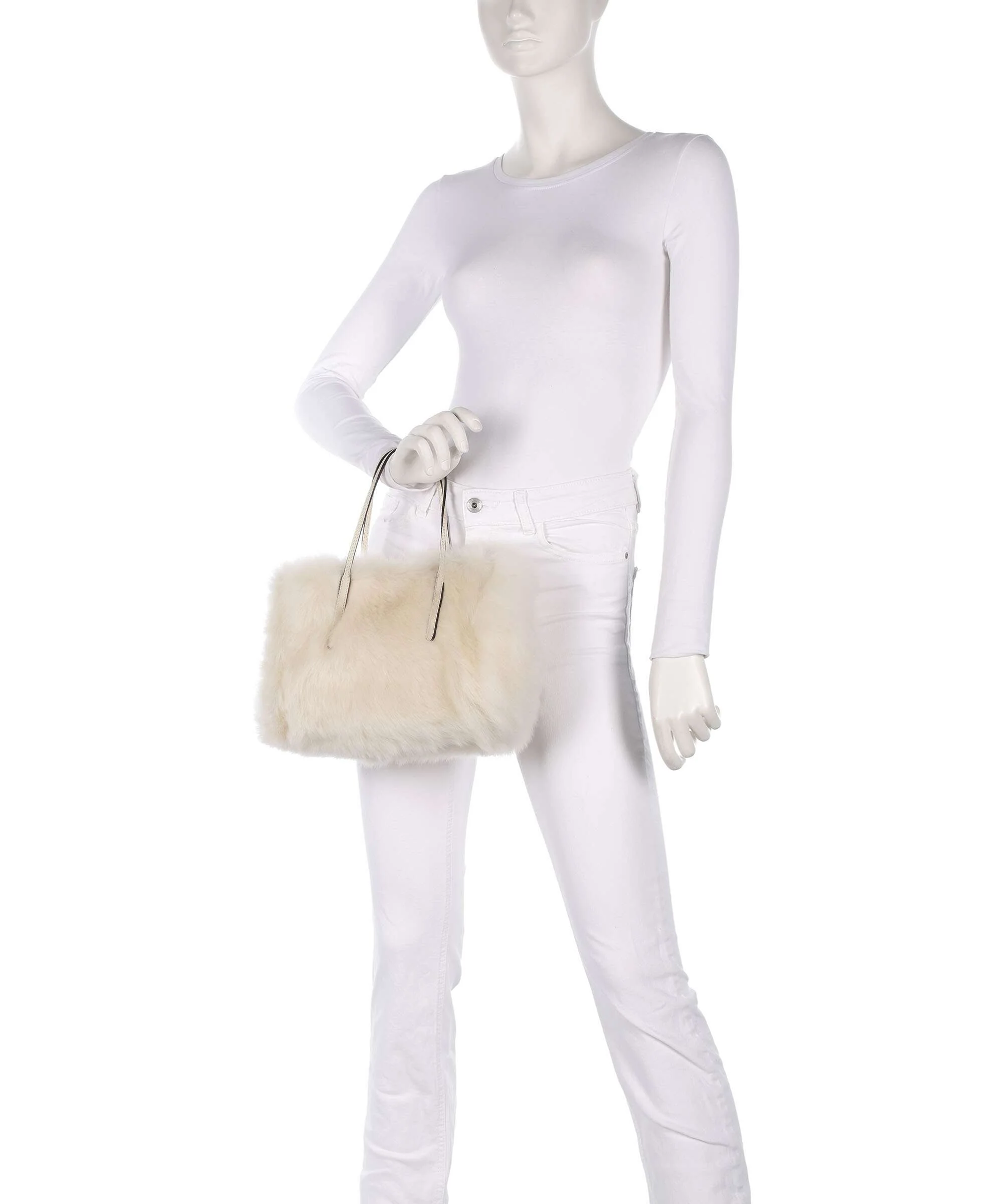 Abro Shearling Noelle Handbag beige - Image 3