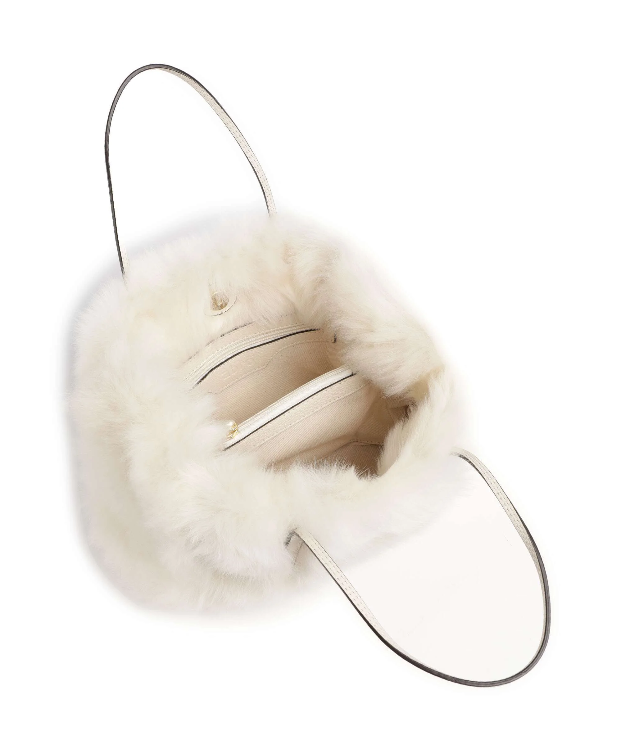 Abro Shearling Noelle Handbag beige - Image 6