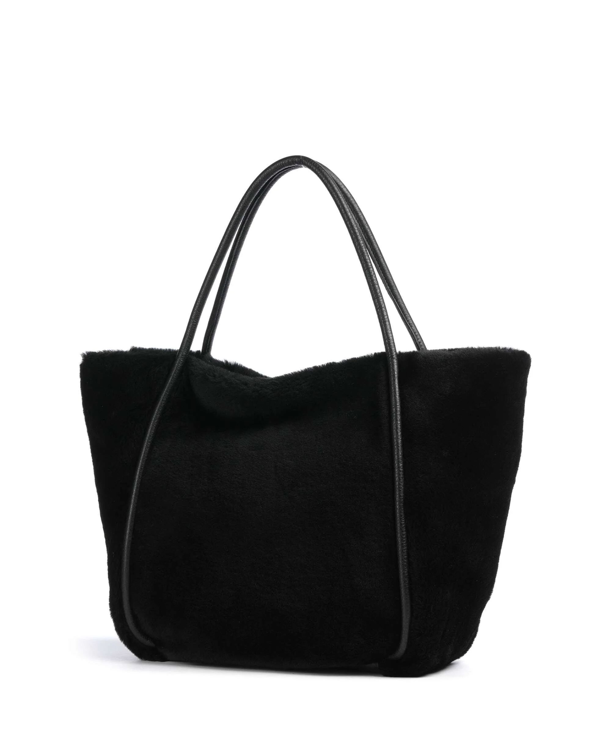 Abro Shearling Willow Tote bag black/nickel - Image 2