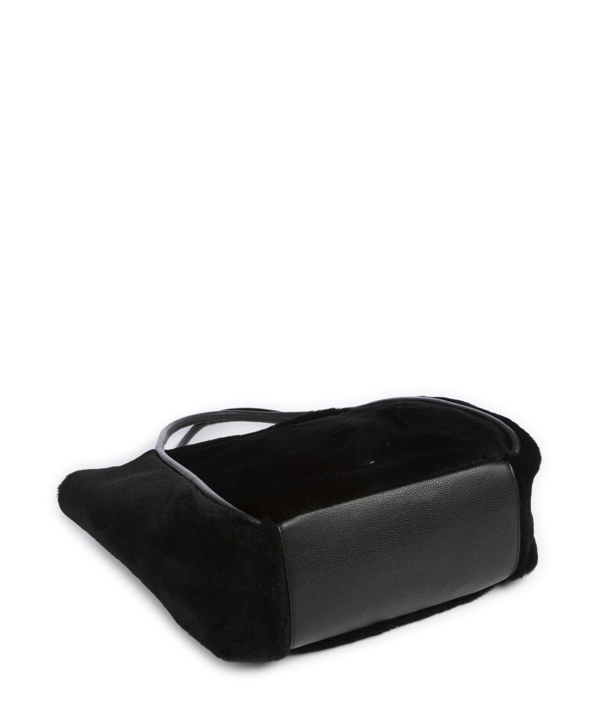 Abro Shearling Willow Tote bag black/nickel - Image 4