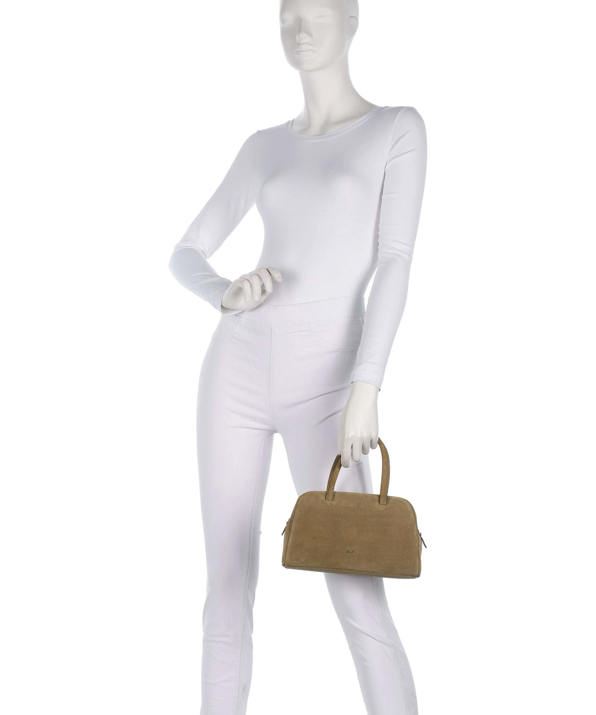 Abro Suede Amara Handbag mud - Image 3