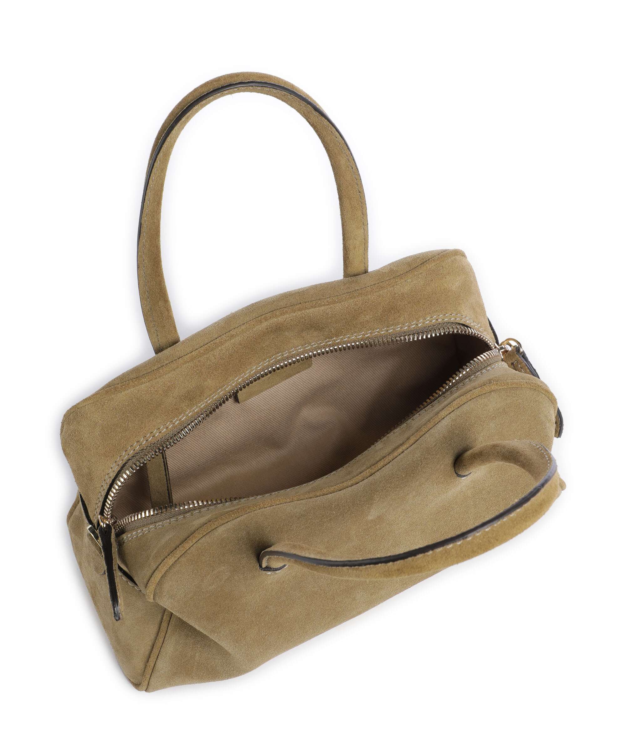 Abro Suede Amara Handbag mud - Image 5