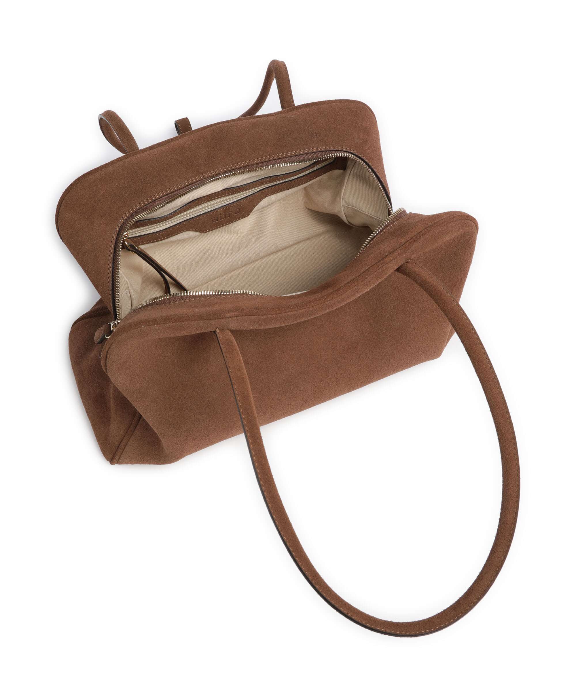 Abro Suede Amara Shoulder bag wood - Image 5