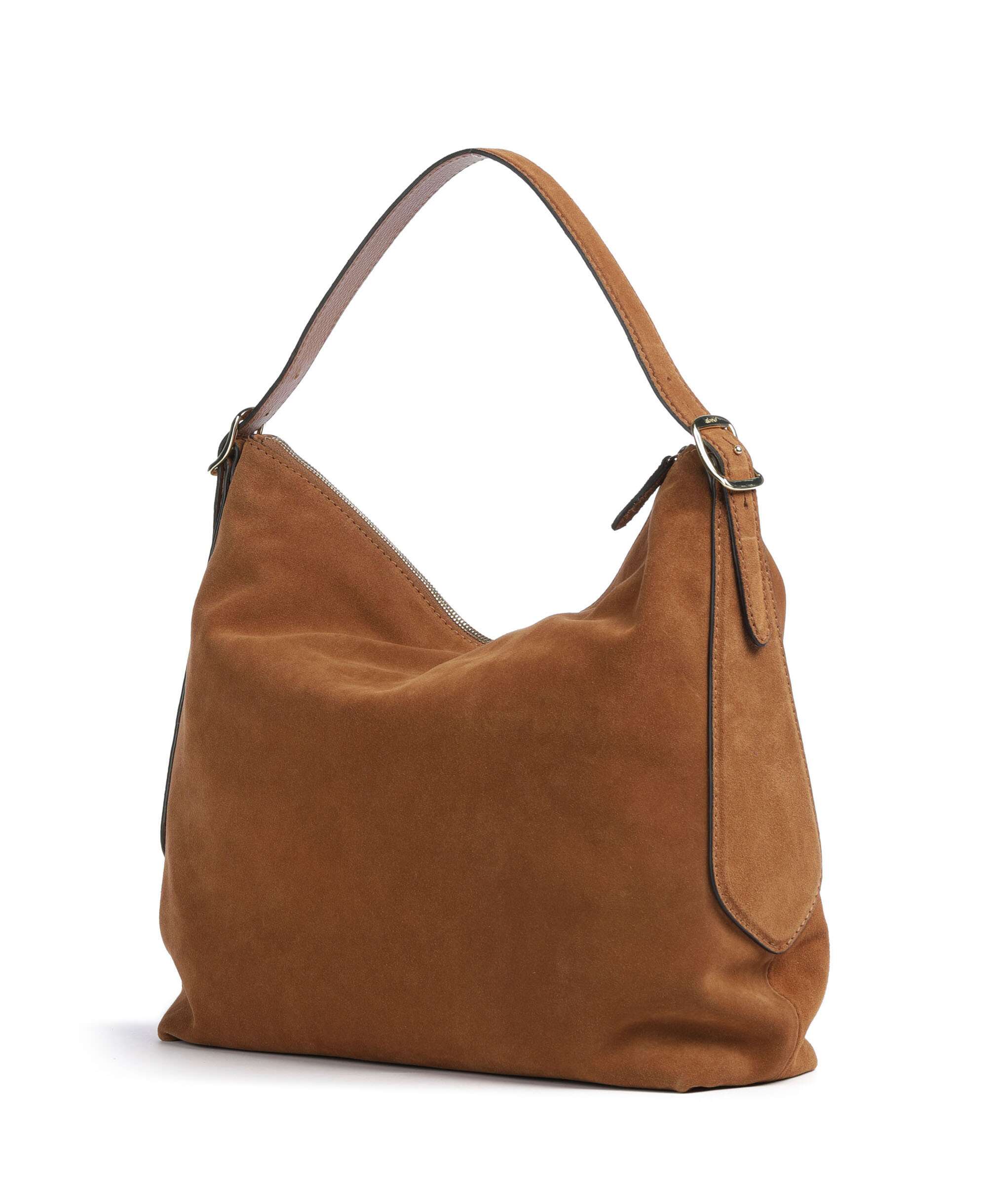 Abro Suede Carina Hobo bag cuoio - Image 2
