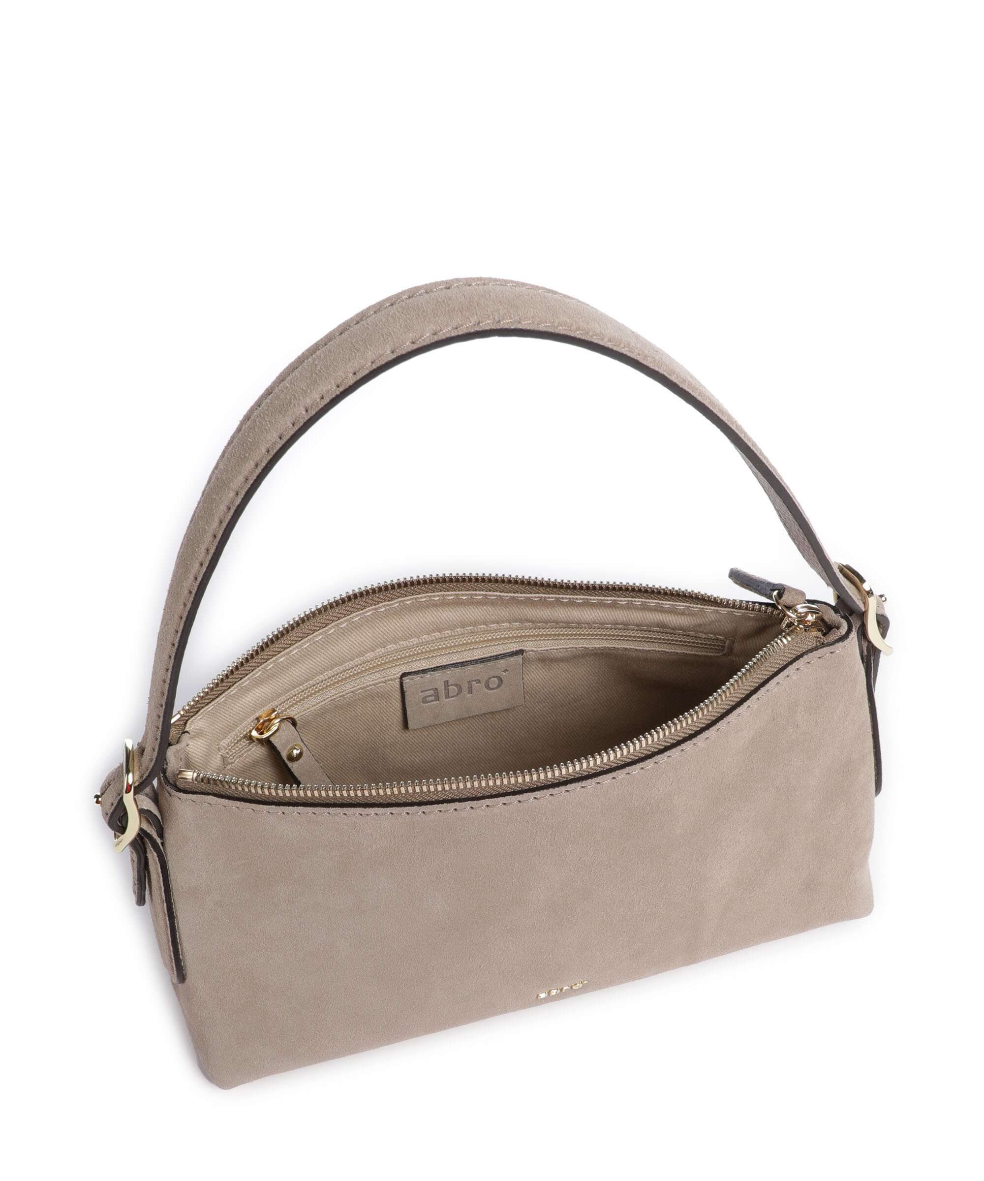 Abro Suede Carina Shoulder bag siena - Image 6
