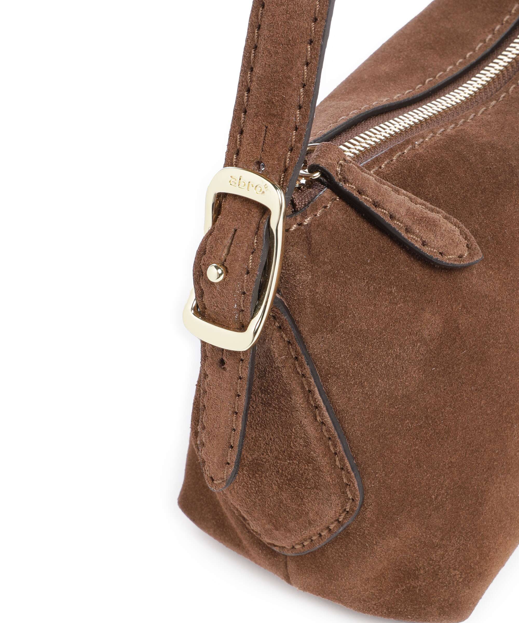 Abro Suede Carina Shoulder bag wood - Image 4
