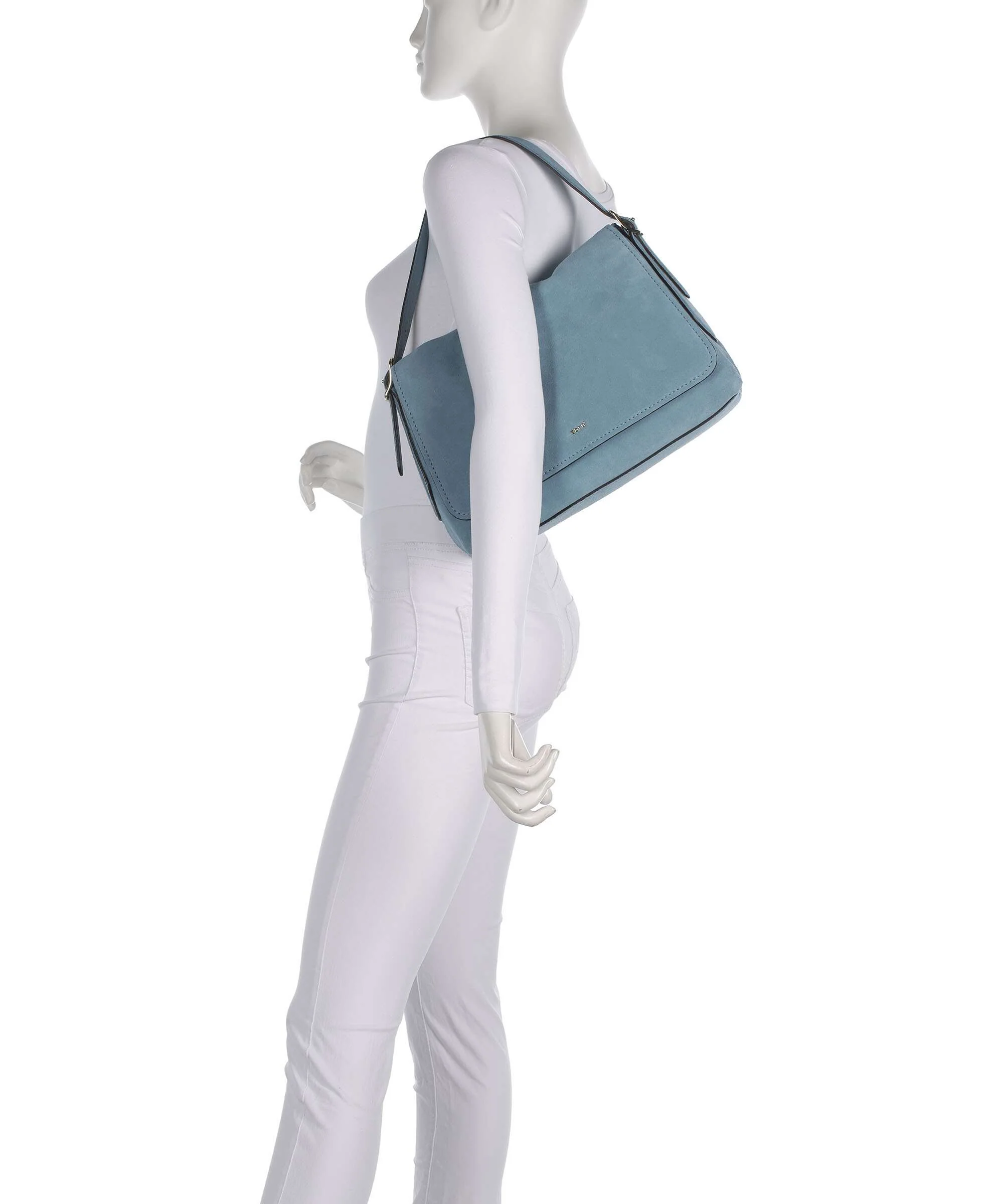 Abro Suede Carina Shoulder bag sapphire - Image 3