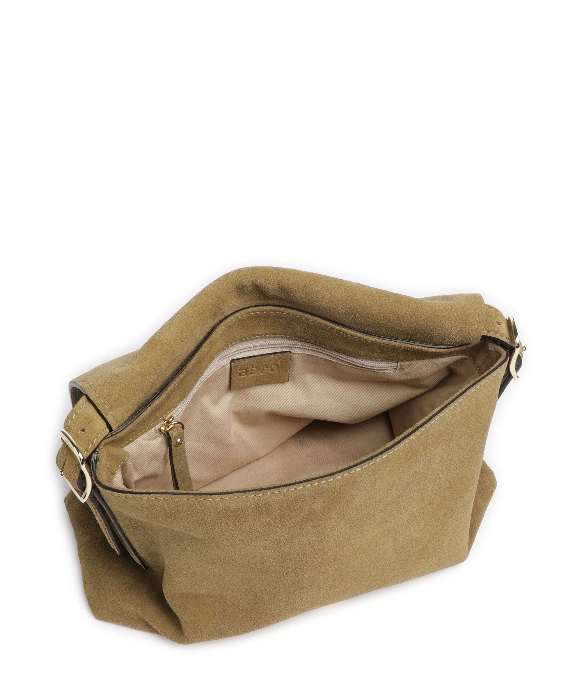 Abro Suede Carina Shoulder bag mud - Image 5