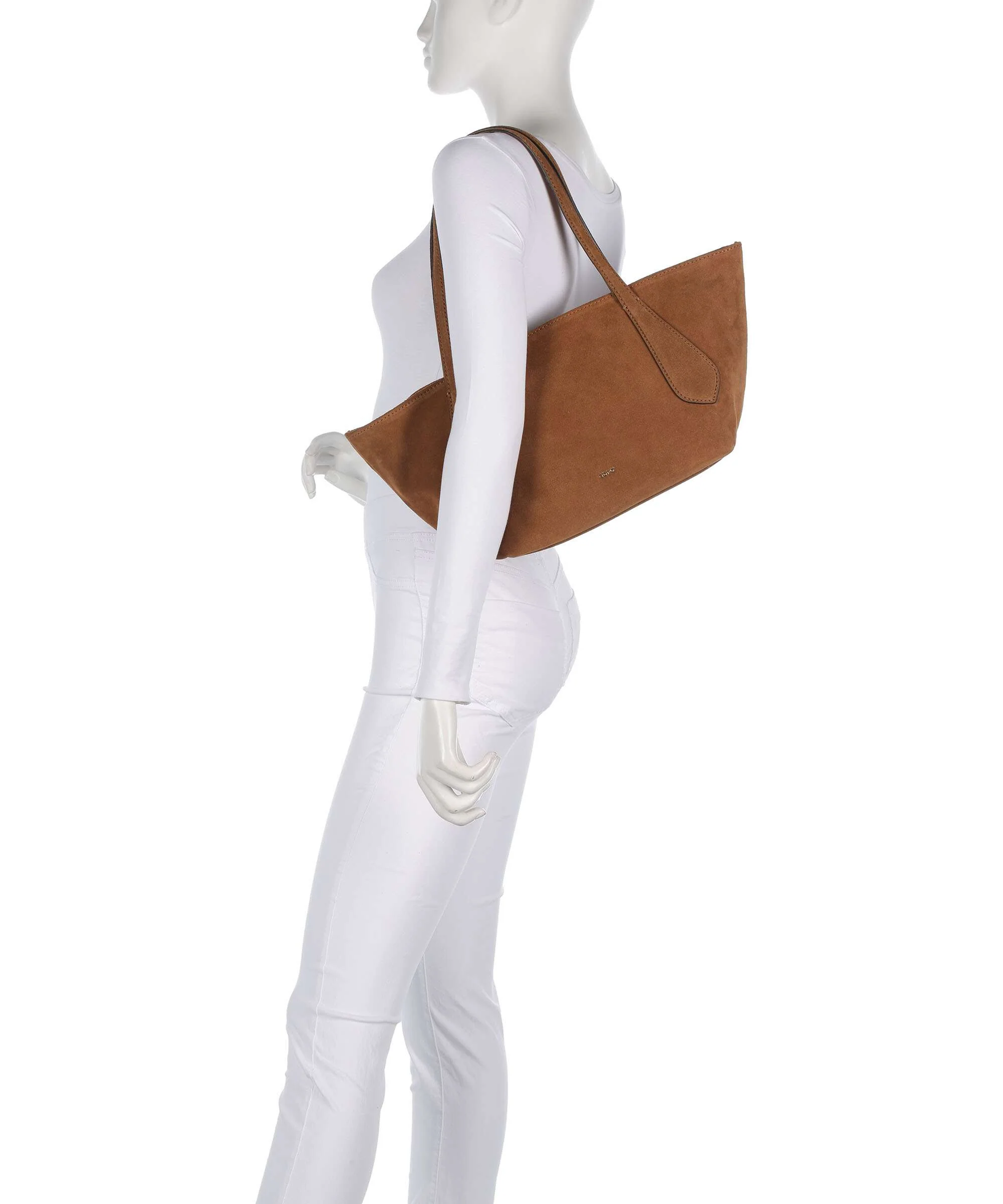 Abro Suede Carina Tote bag cuoio - Image 3