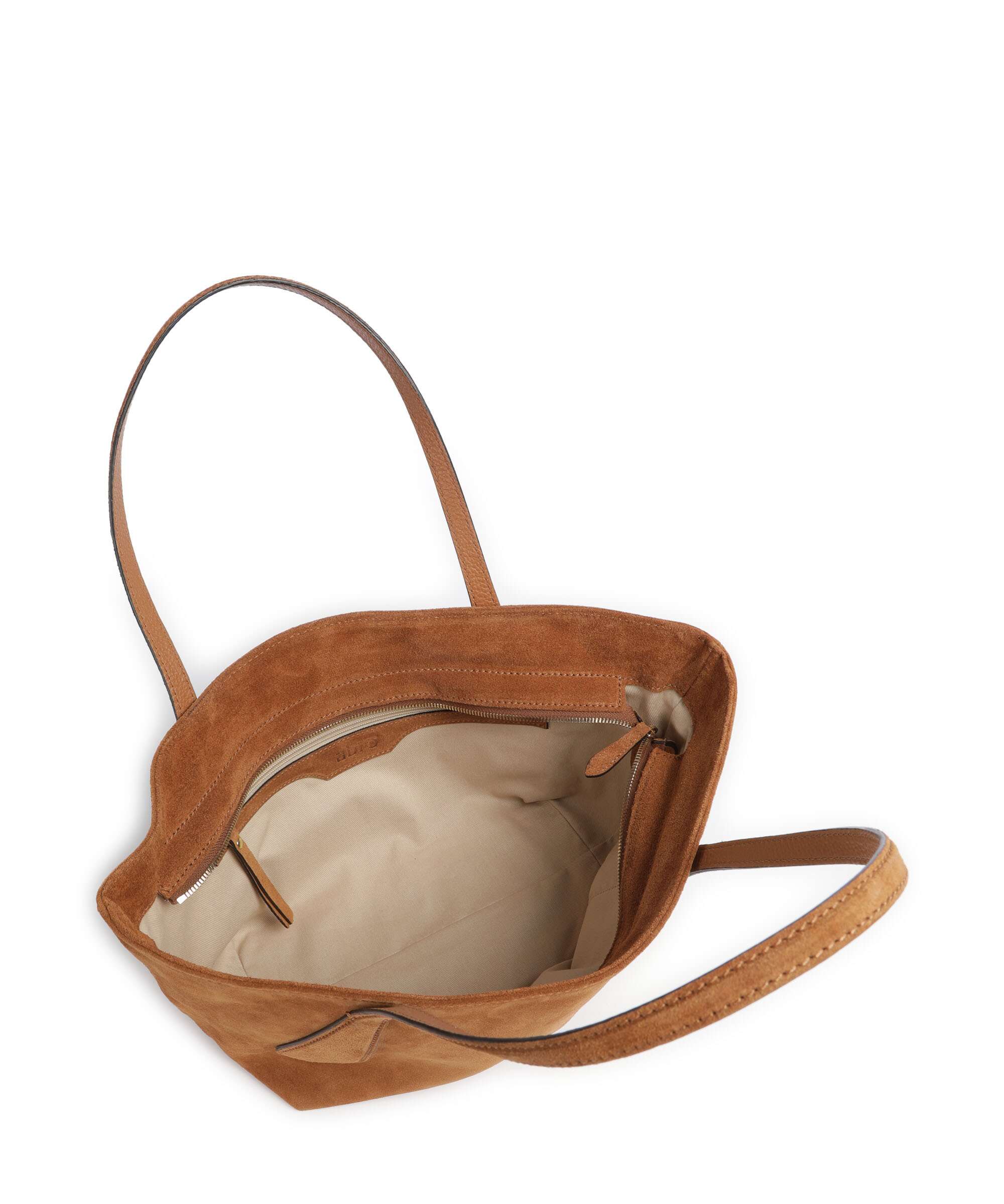 Abro Suede Carina Tote bag cuoio - Image 5