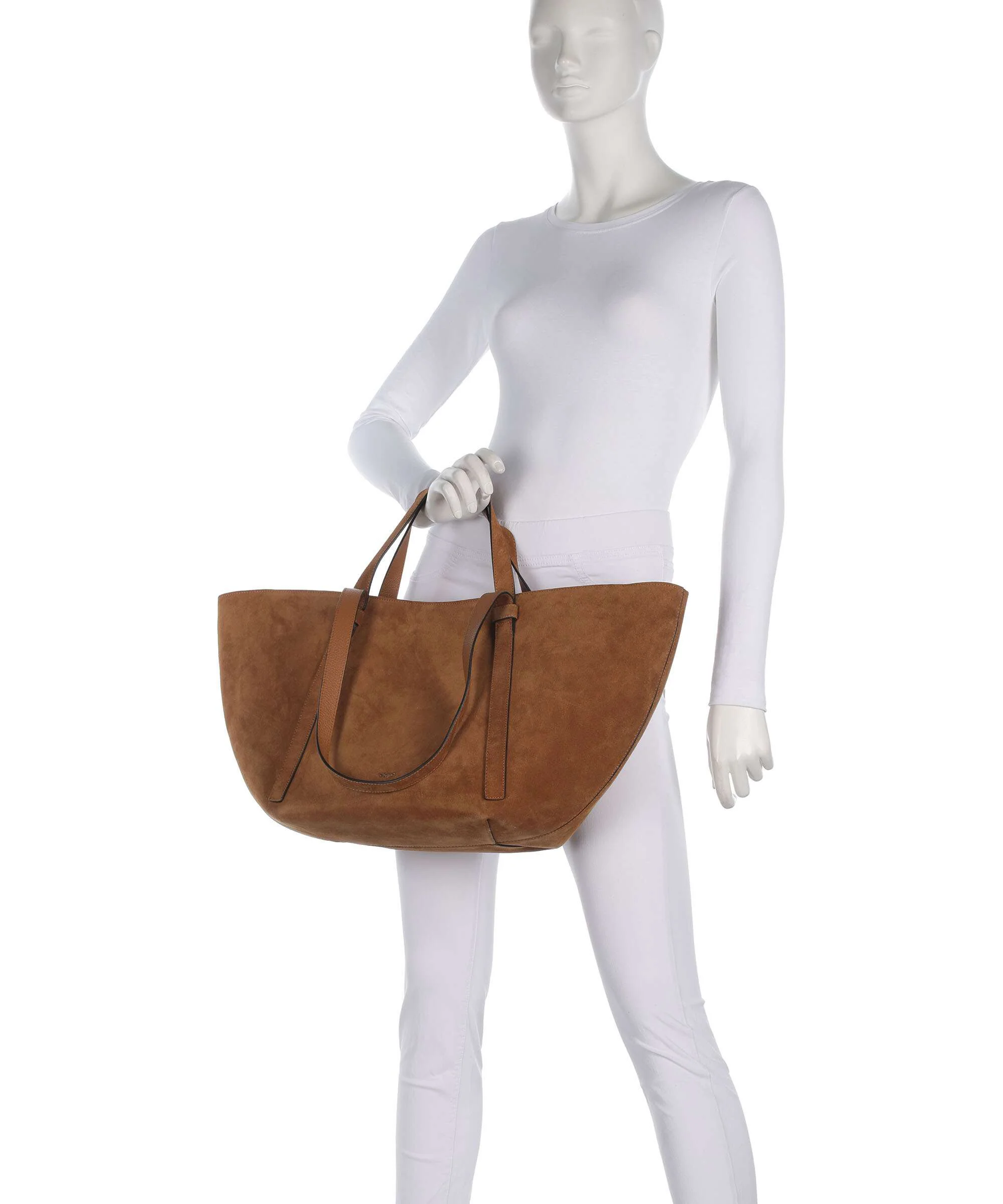 Abro Suede Cosmo Large Tote bag cuoio - Image 3