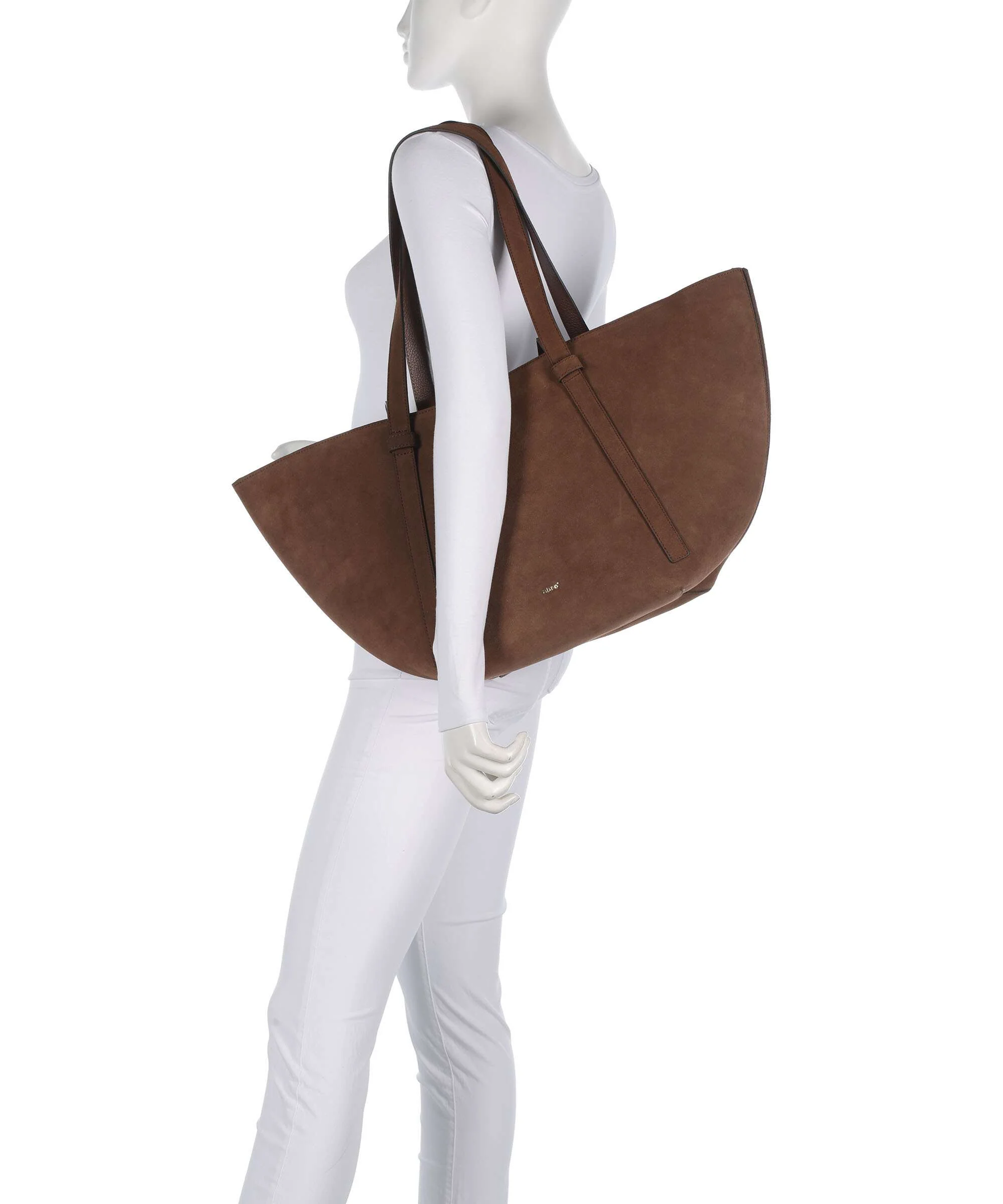 Abro Suede Cosmo Large Tote bag wood - Image 3