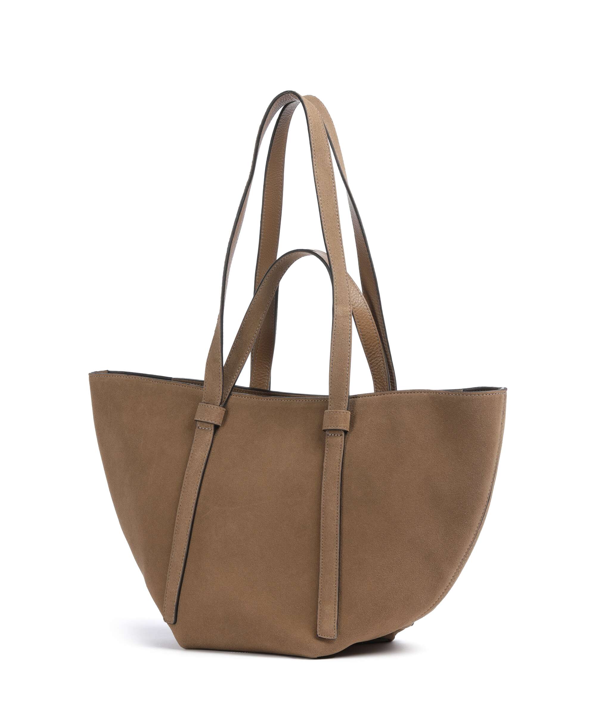 Abro Suede Cosmo Medium Tote bag camel - Image 2