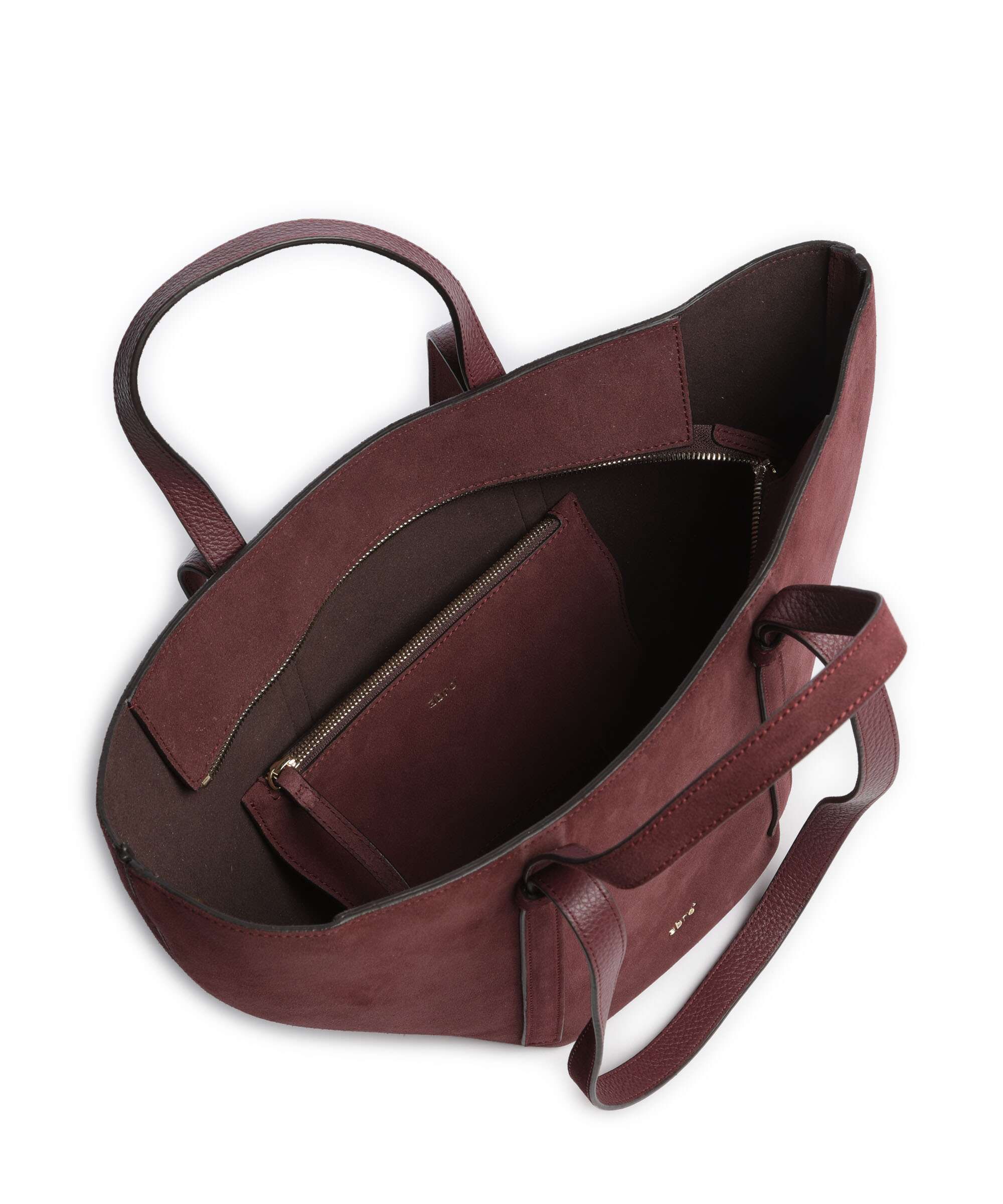 Abro Suede Cosmo Medium Tote bag bordeaux - Image 6