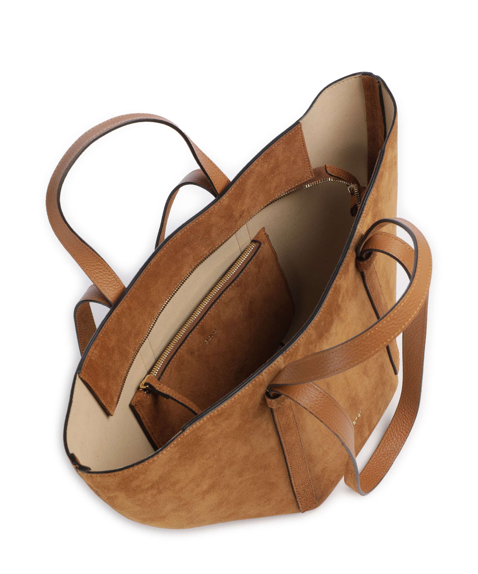 Abro Suede Cosmo Medium Tote bag cuoio - Image 6