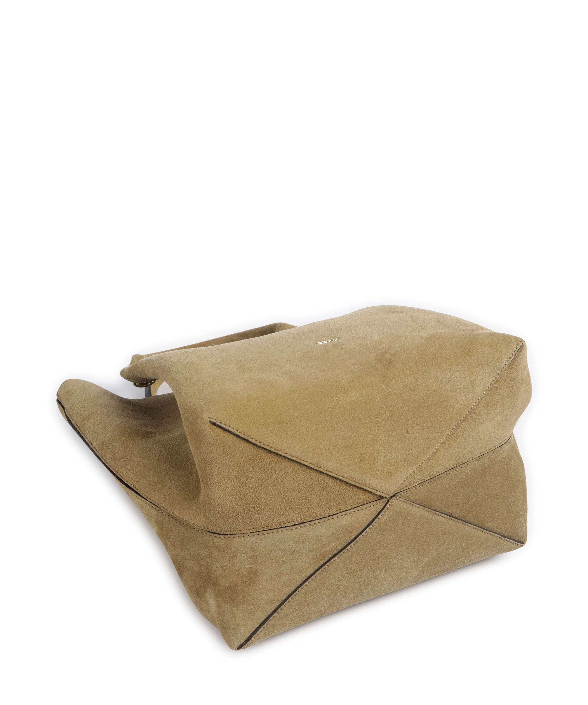 Abro Suede Essential Medium Handbag mud - Image 5