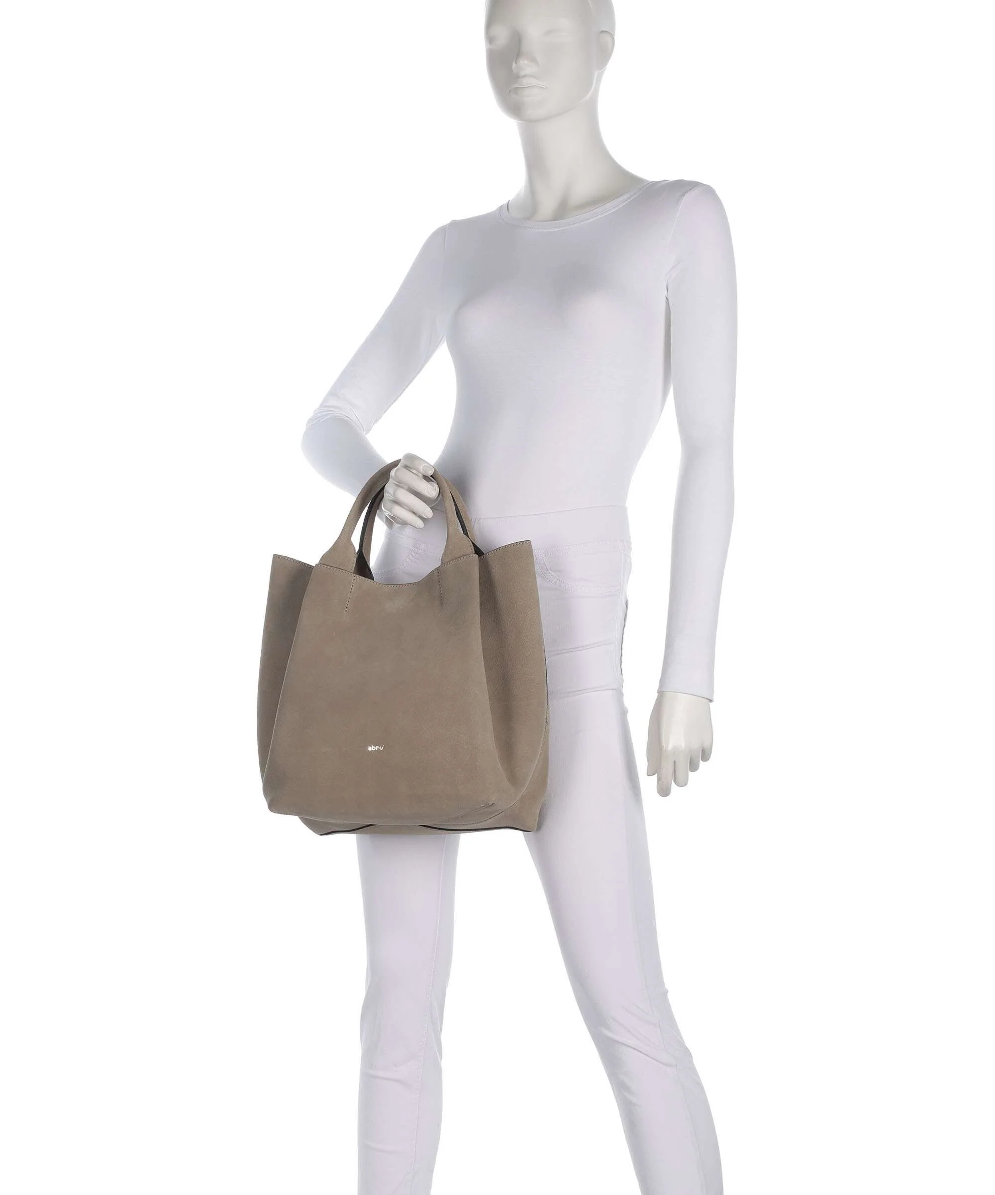 Abro Suede Essential Medium Handbag siena - Image 3
