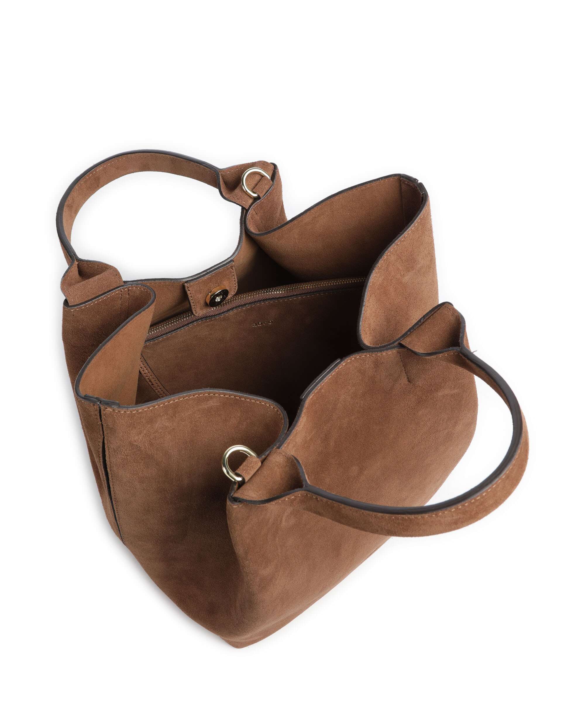 Abro Suede Essential Medium Handbag wood - Image 6