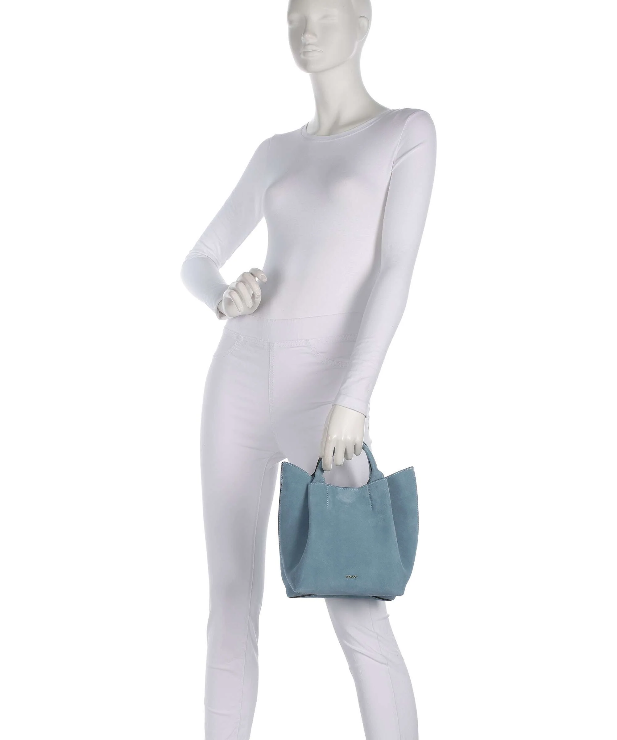 Abro Suede Essential Small Handbag sapphire - Image 3
