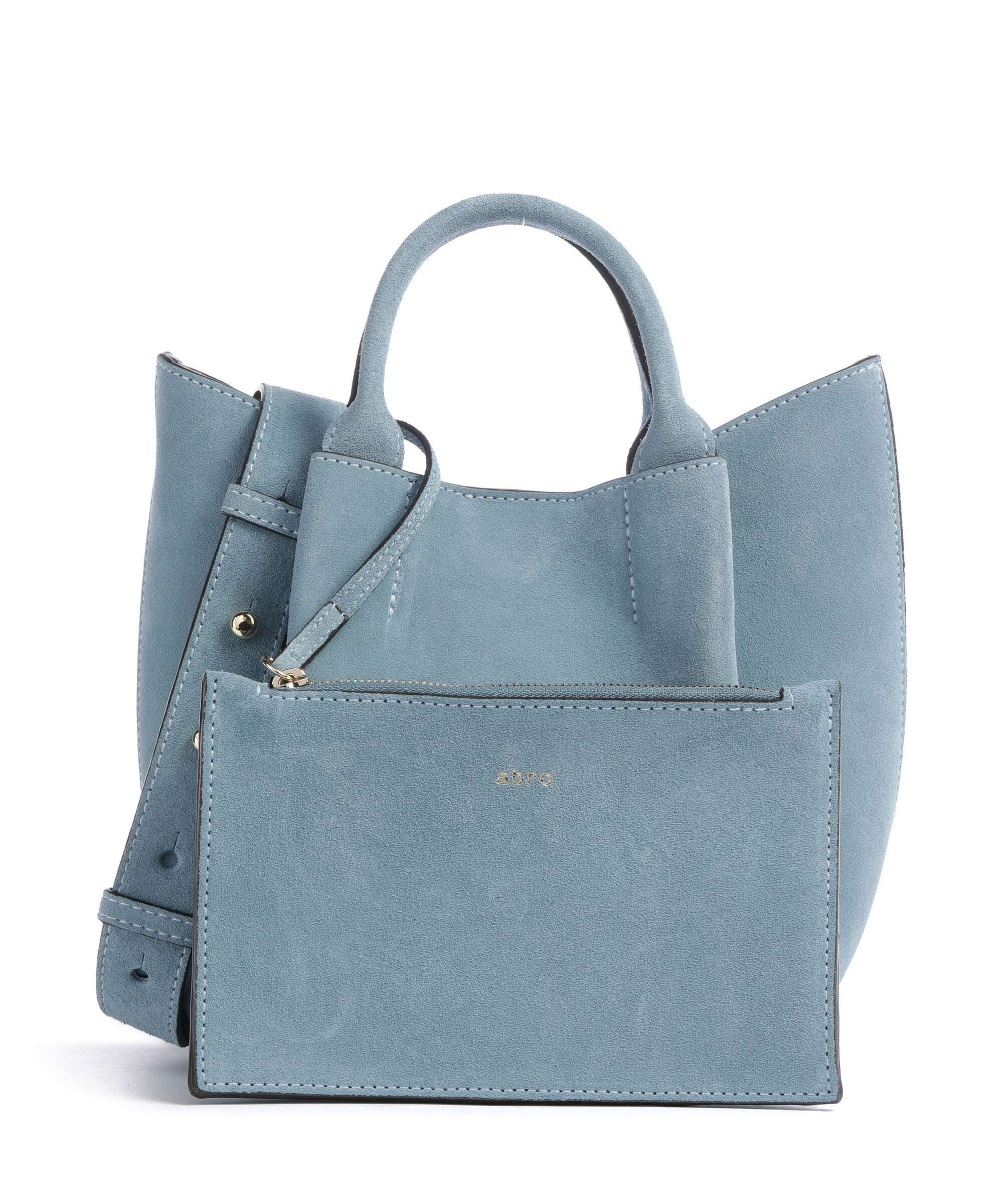 Abro Suede Essential Small Handbag sapphire - Image 4