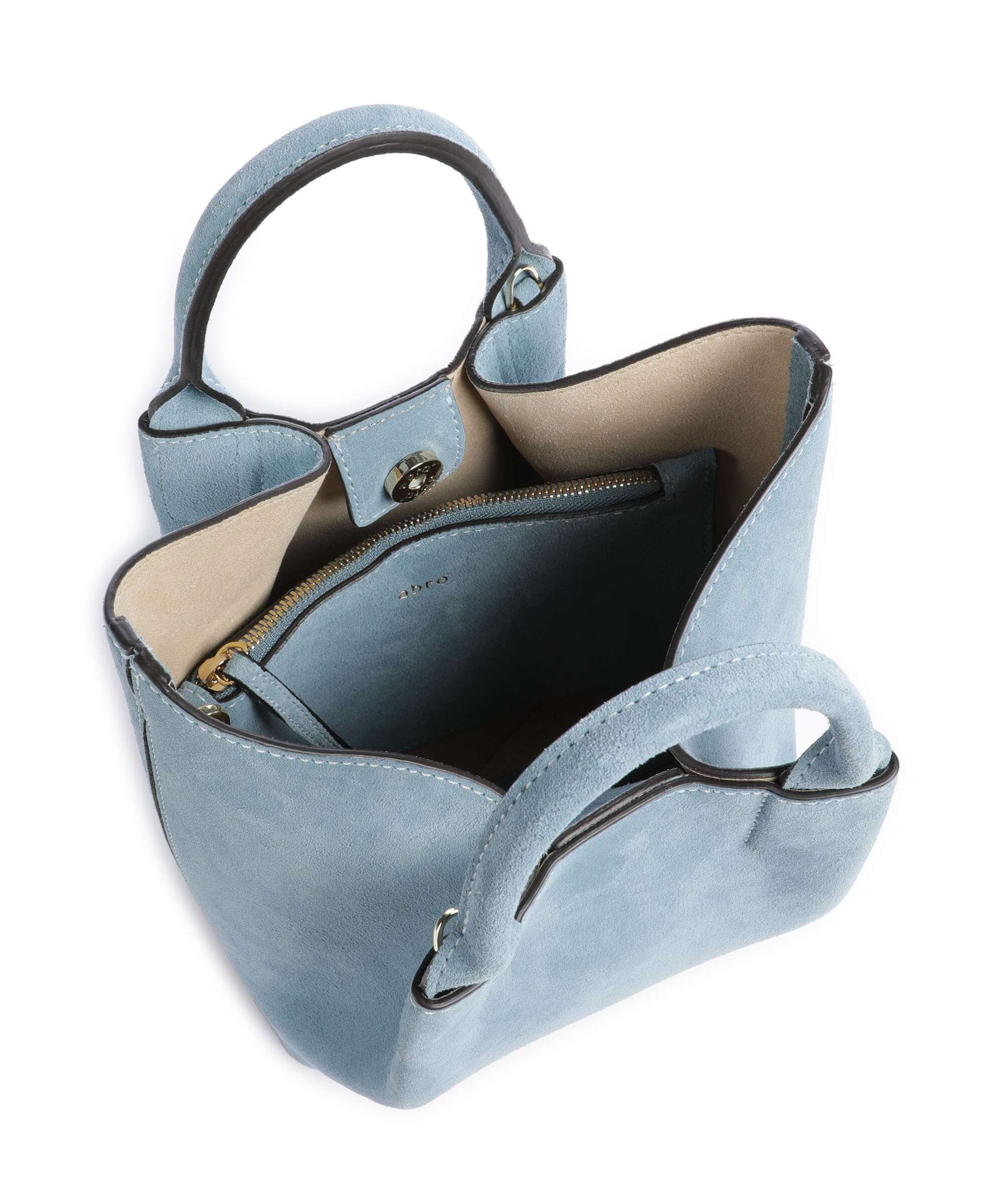 Abro Suede Essential Small Handbag sapphire - Image 6
