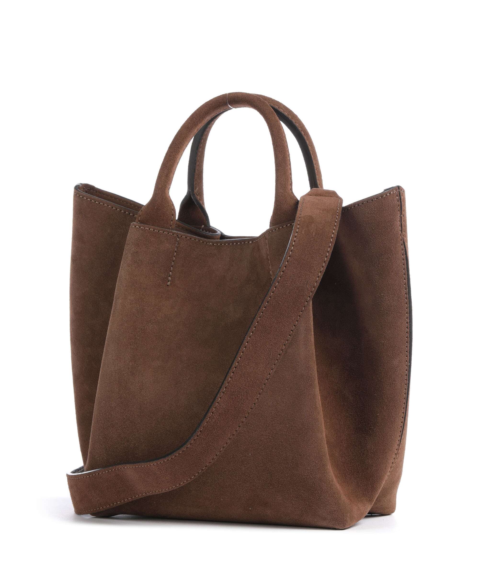 Abro Suede Essential Small Handbag wood - Image 2