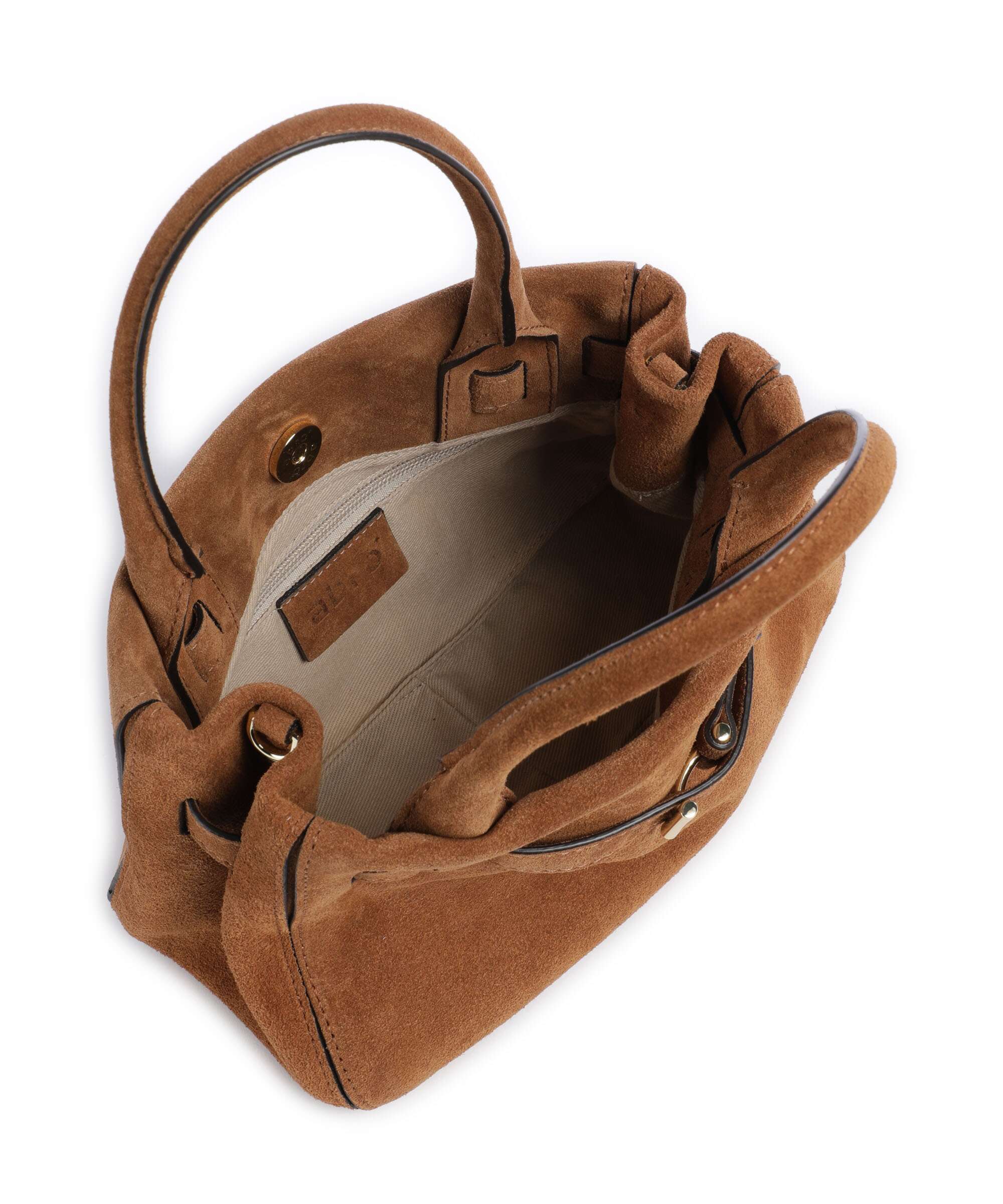 Abro Suede Jill Handbag cuoio - Image 5