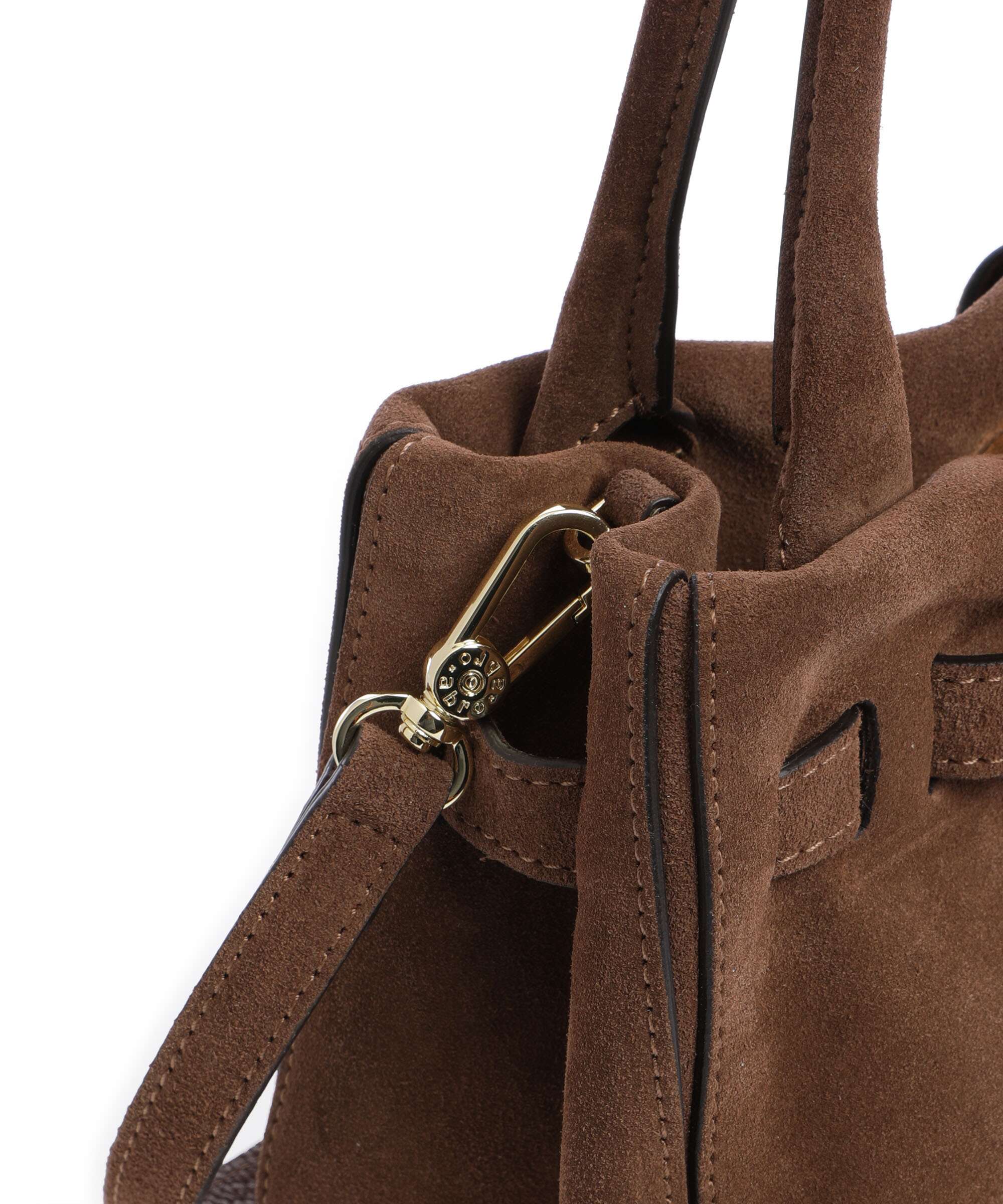 Abro Suede Jill Handbag wood - Image 4