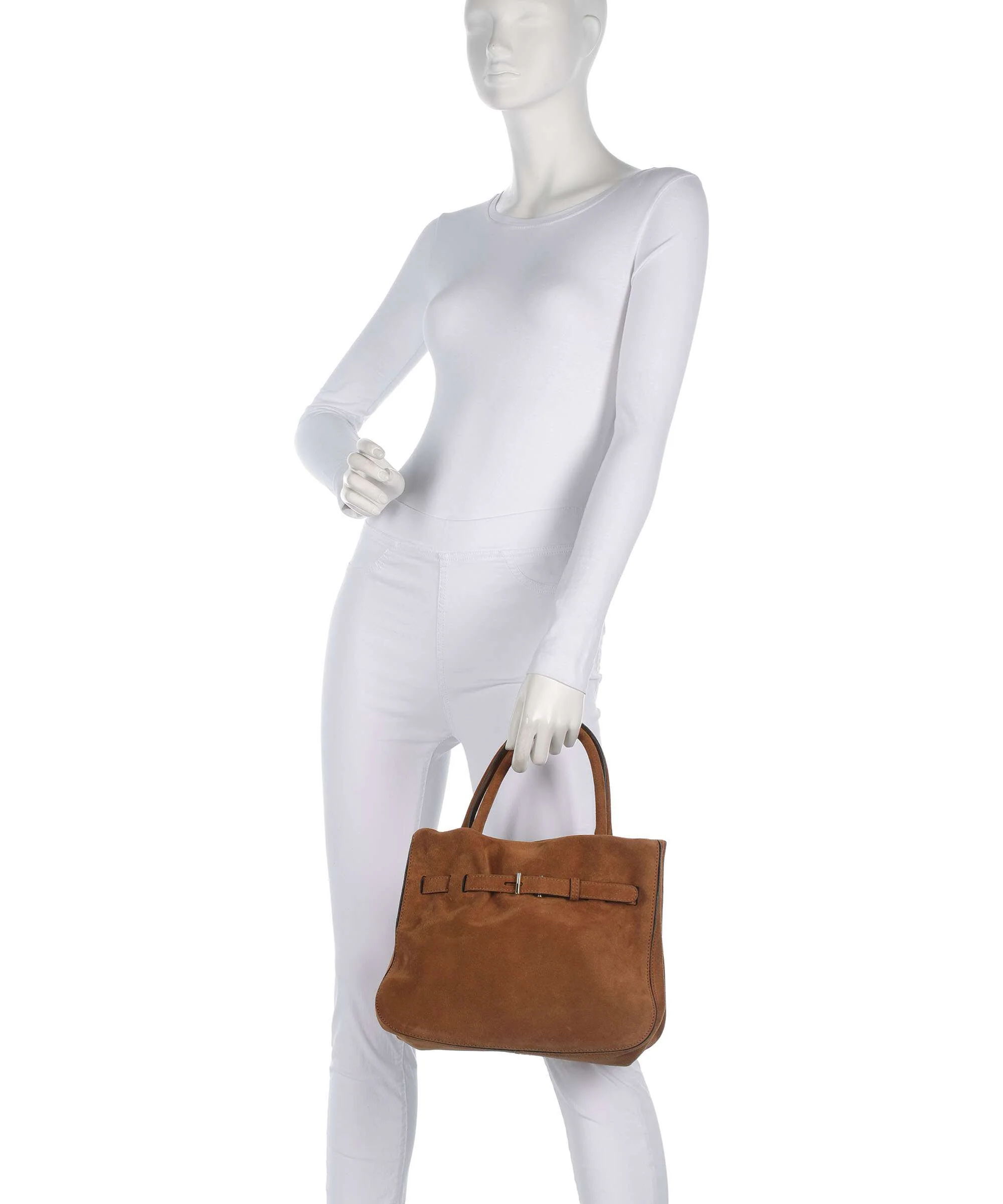 Abro Suede Jill Handbag cuoio - Image 3