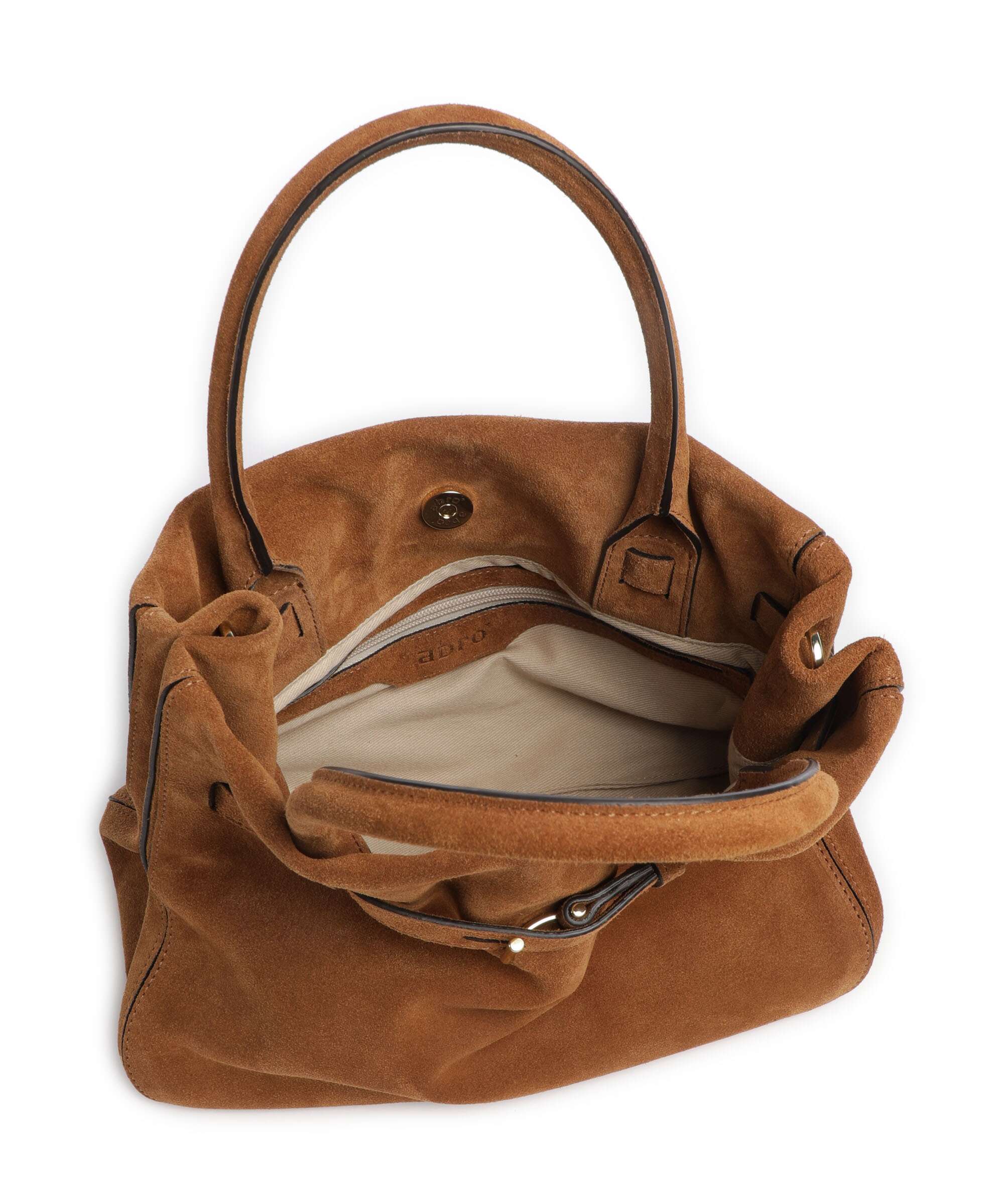 Abro Suede Jill Handbag cuoio - Image 5