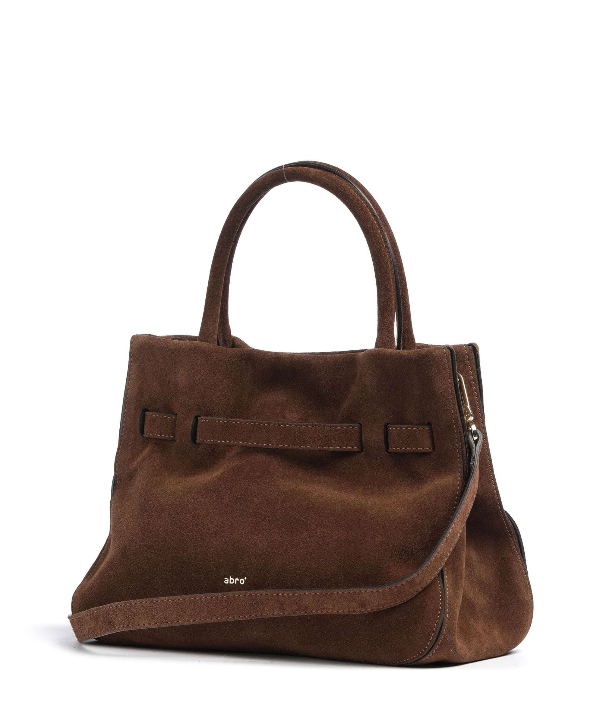 Abro Suede Jill Handbag wood - Image 2