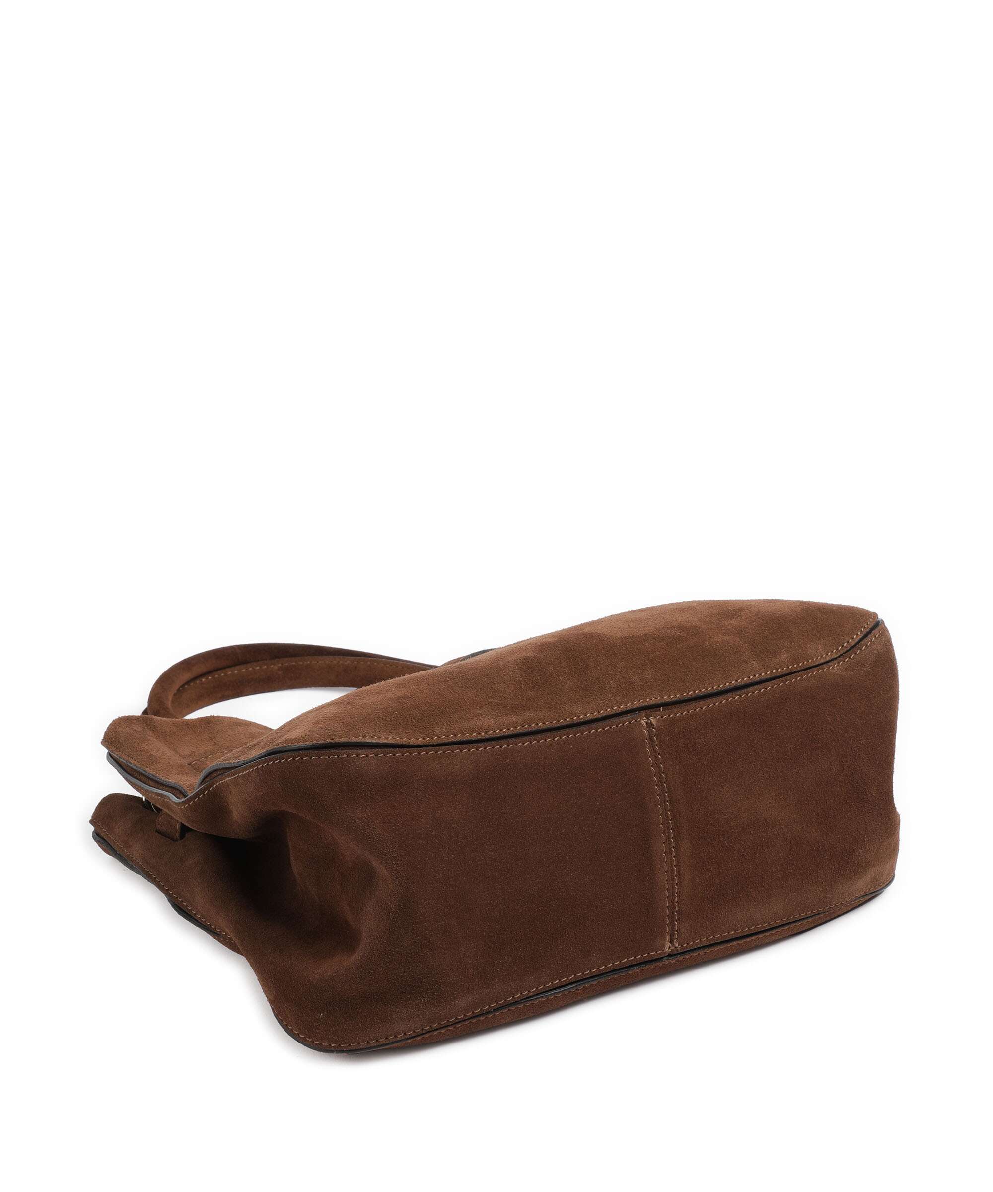 Abro Suede Jill Handbag wood - Image 4
