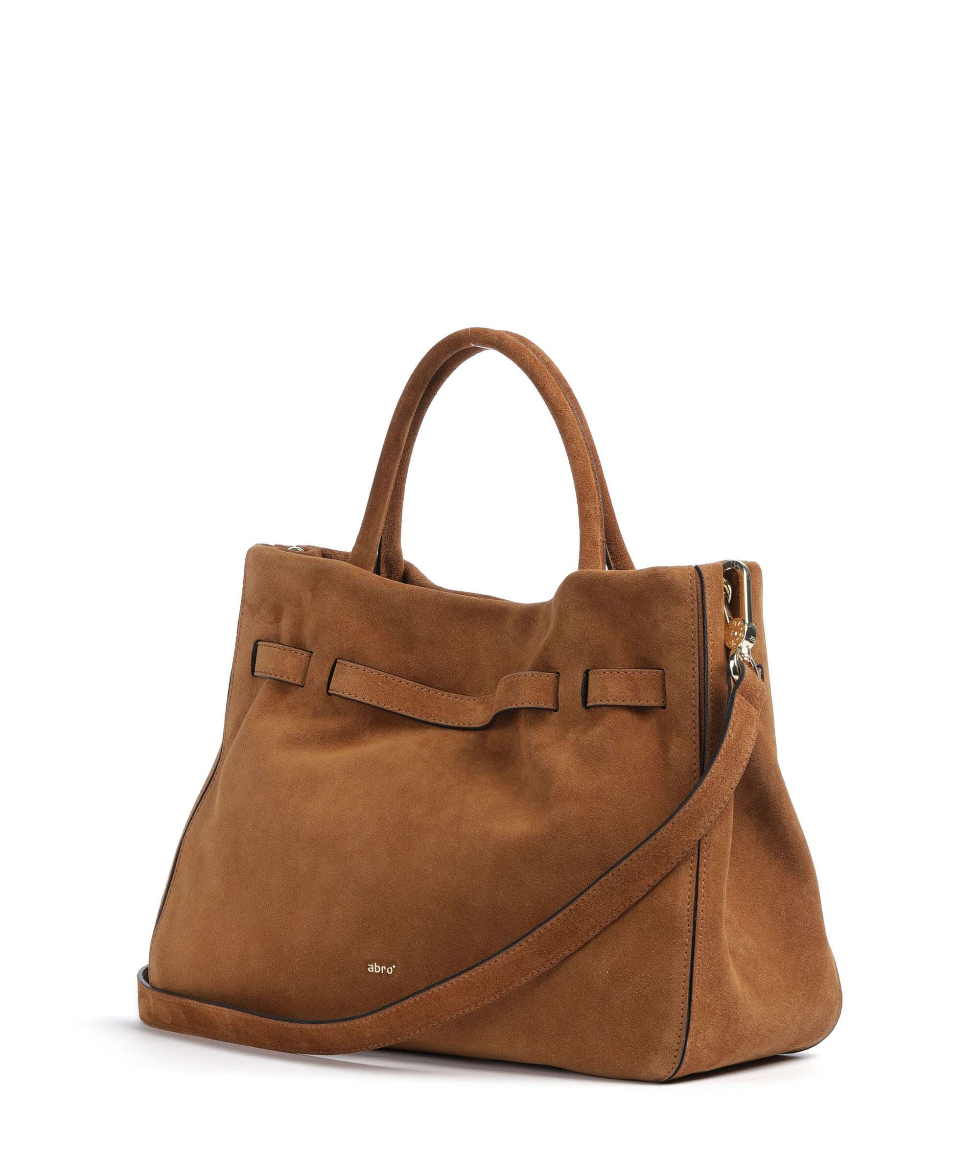 Abro Suede Jill Handbag cuoio - Image 2