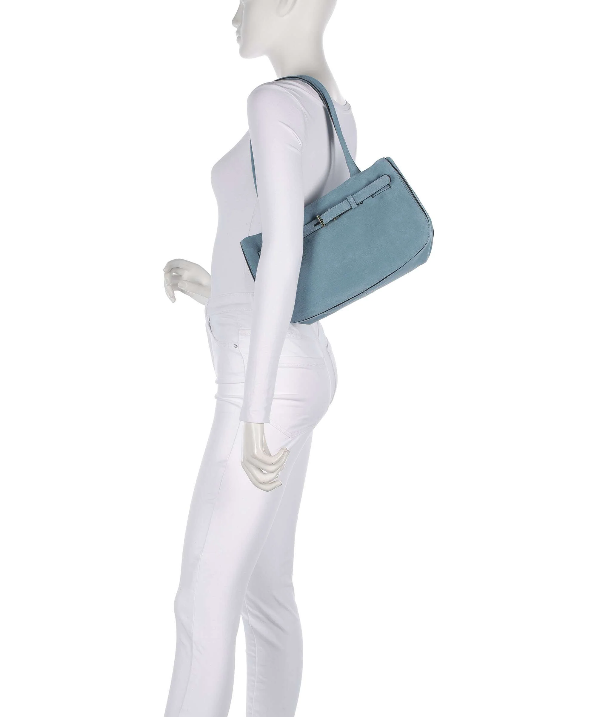 Abro Suede Jill Shoulder bag sapphire - Image 3