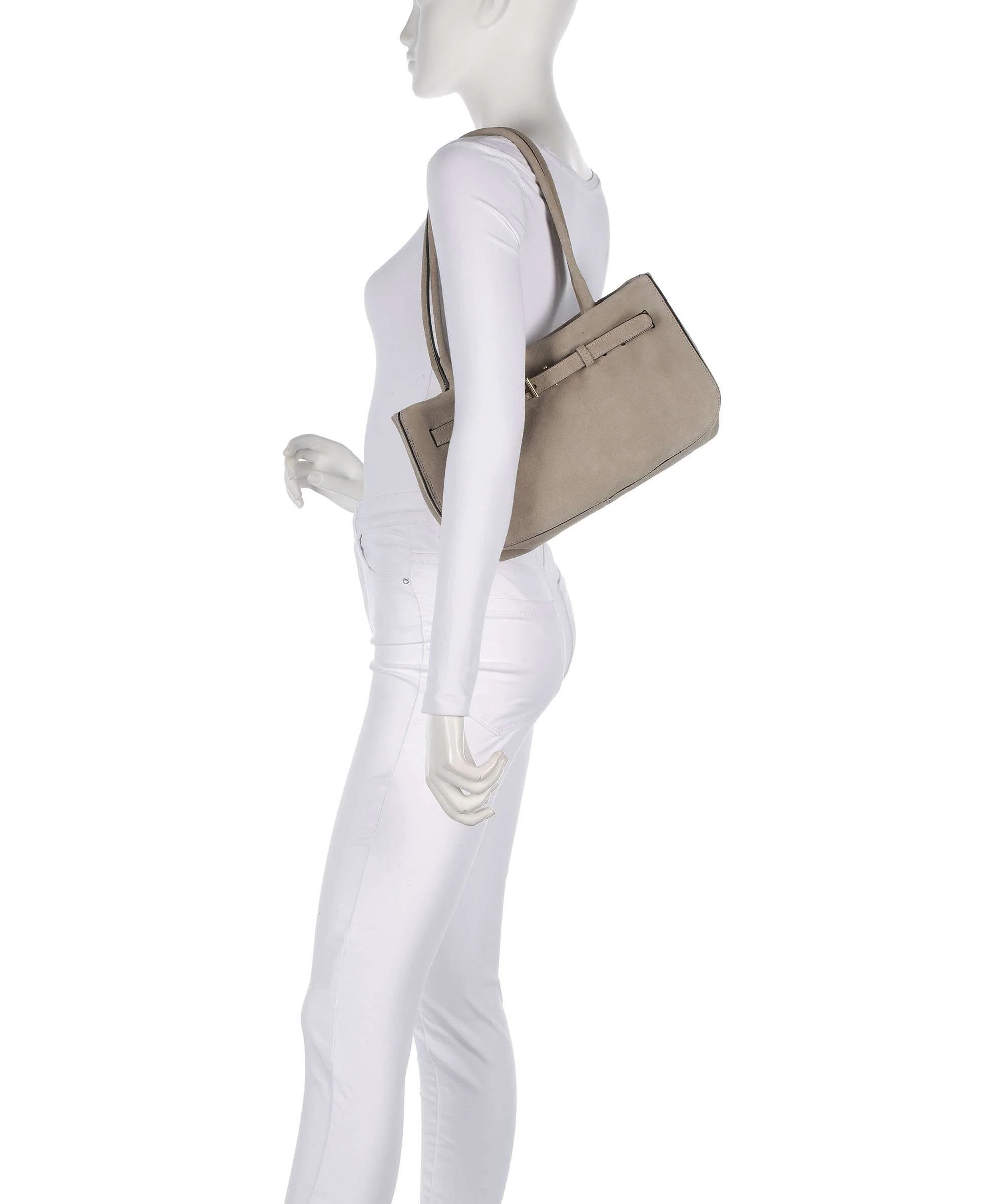 Abro Suede Jill Shoulder bag siena - Image 3