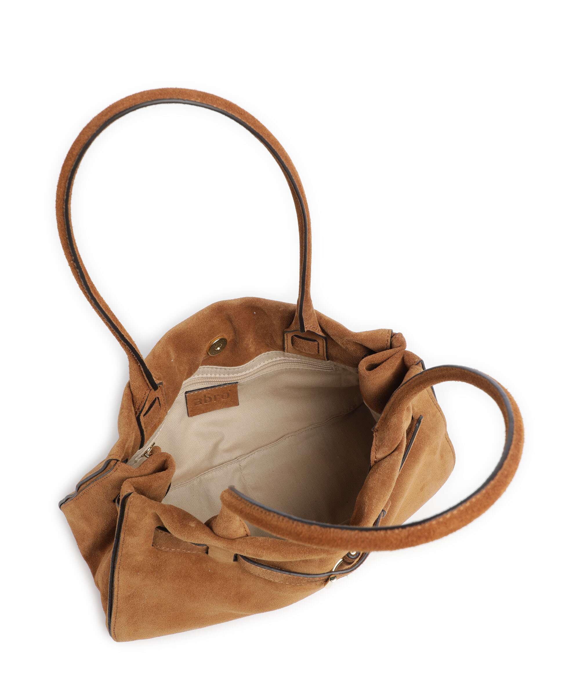 Abro Suede Jill Shoulder bag cuoio - Image 6