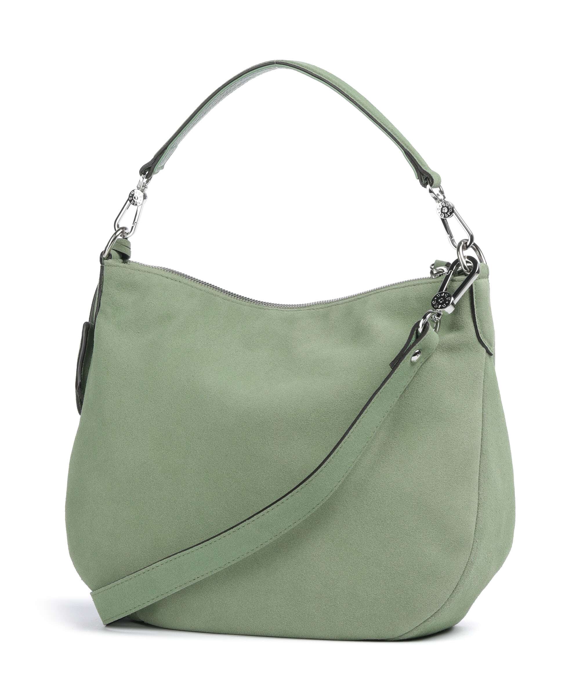 Abro Suede Juna Hobo bag green - Image 2