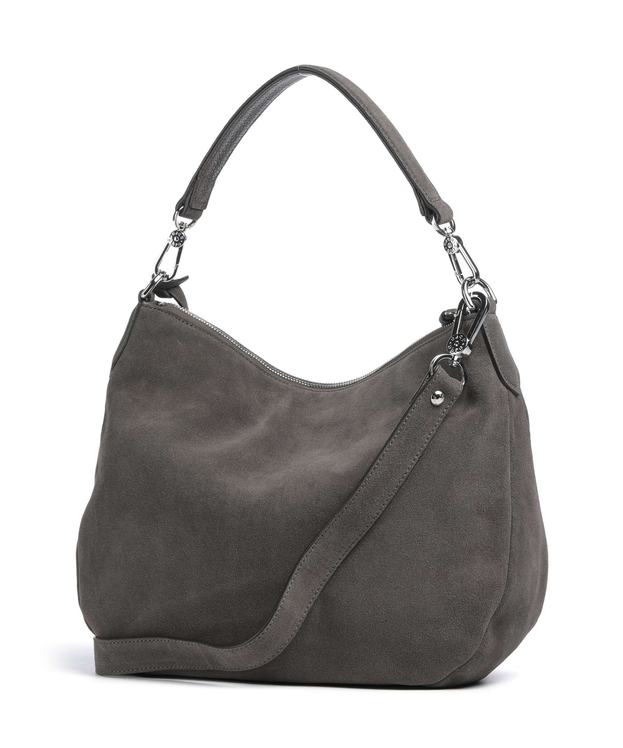 Abro Suede Juna Small Hobo bag grey - Image 2