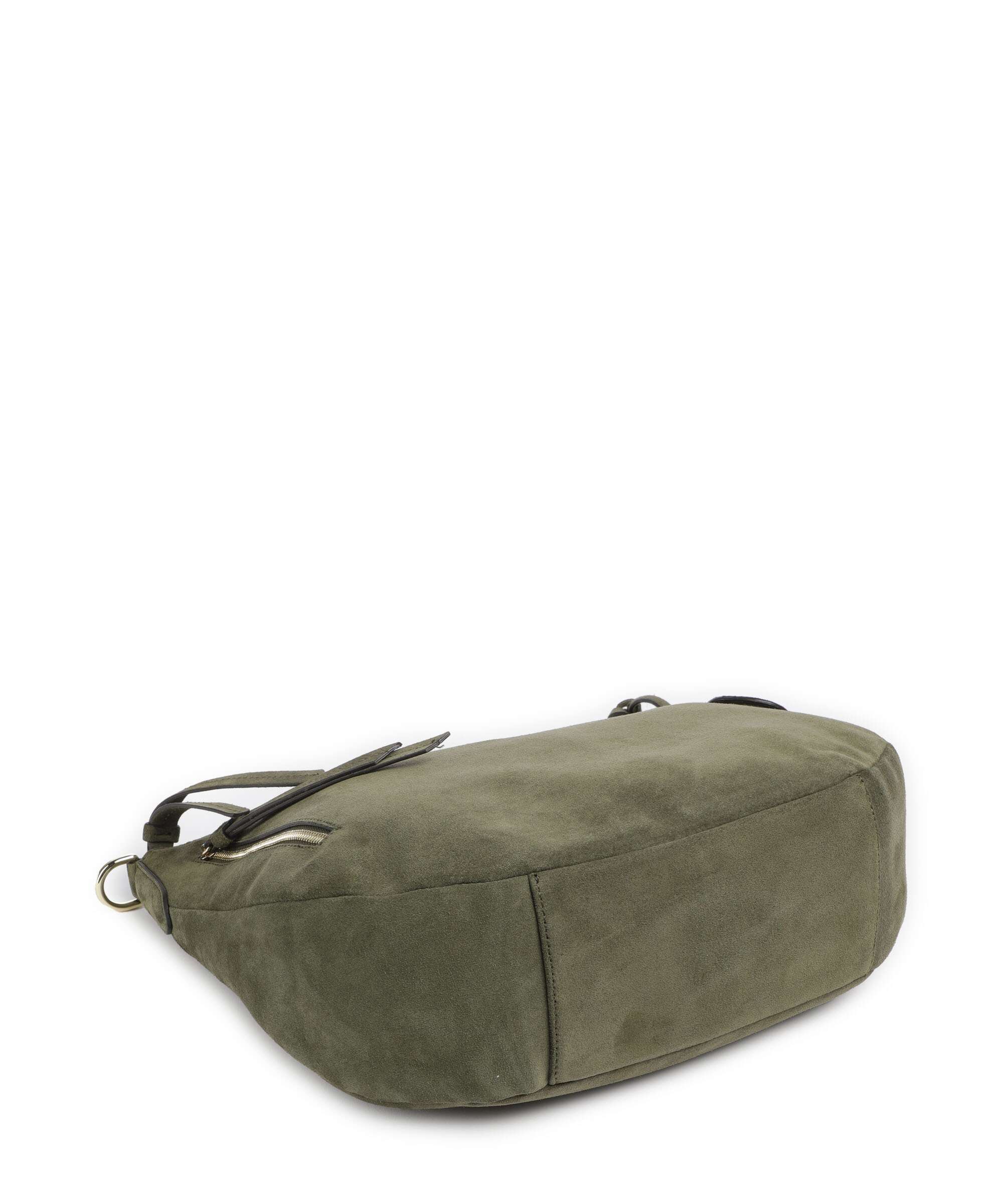 Abro Suede Juna Small Hobo bag oliv - Image 5