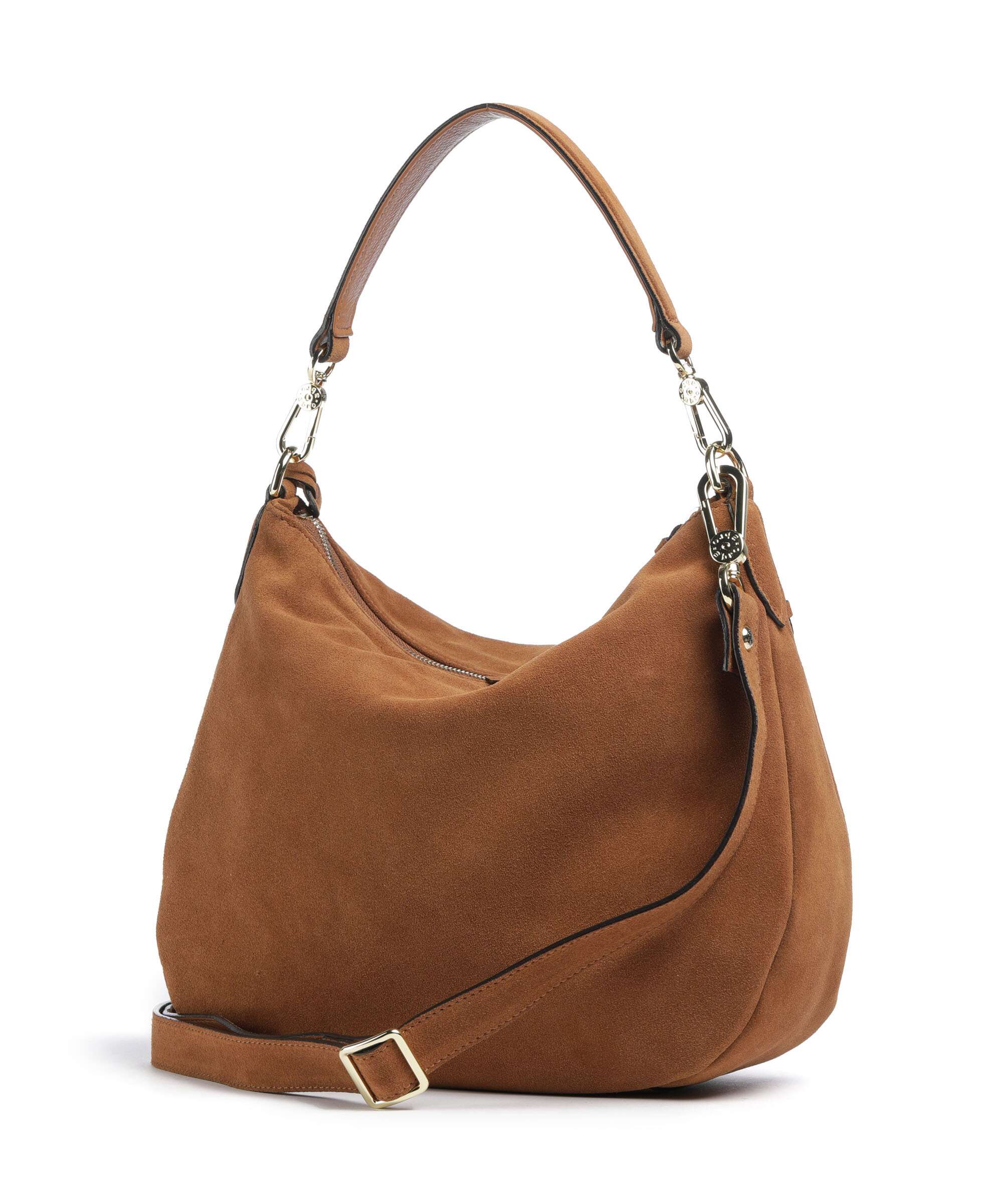 Abro Suede Juna Small Hobo bag cuoio - Image 2