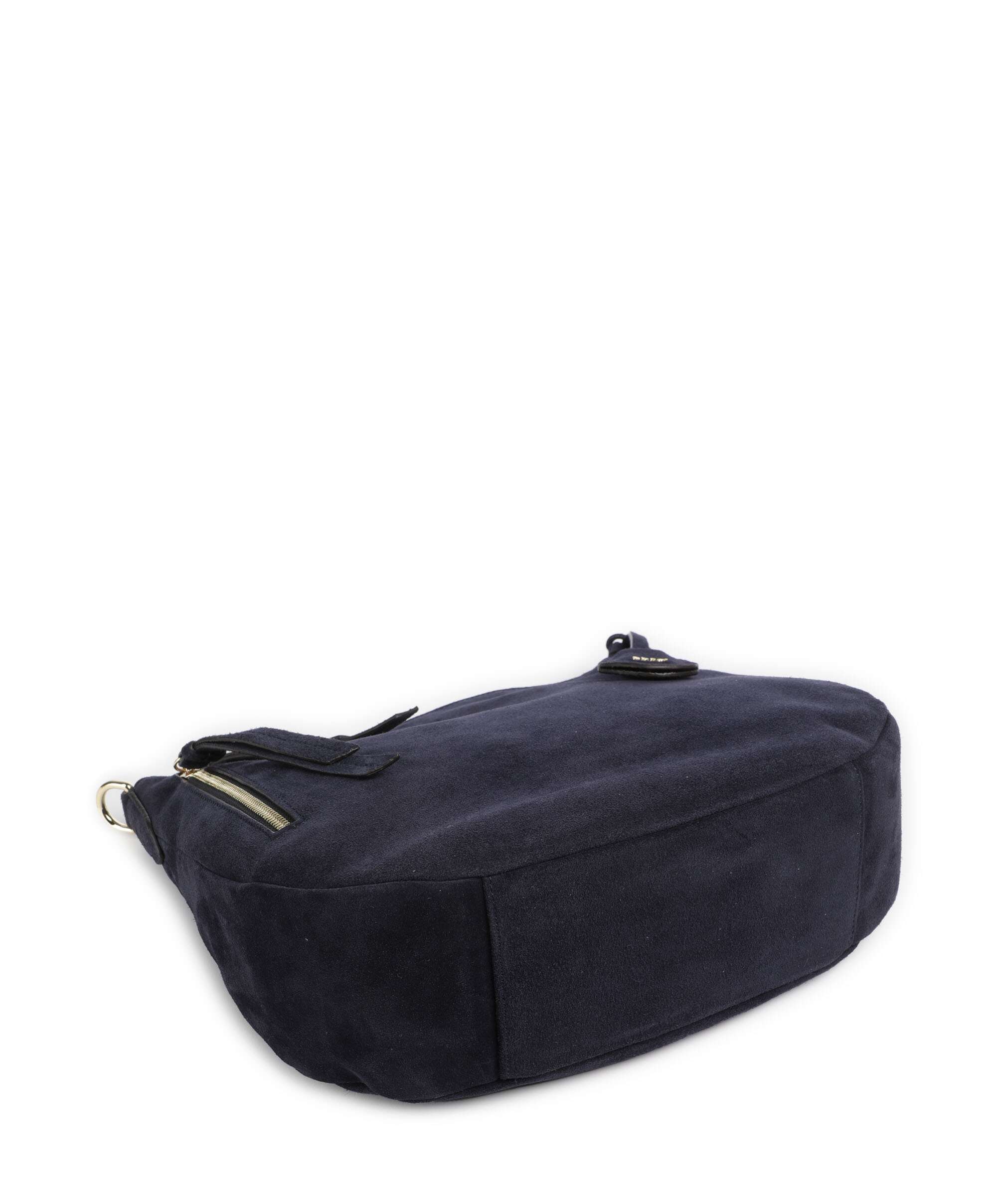 Abro Suede Juna Small Hobo bag navy - Image 5