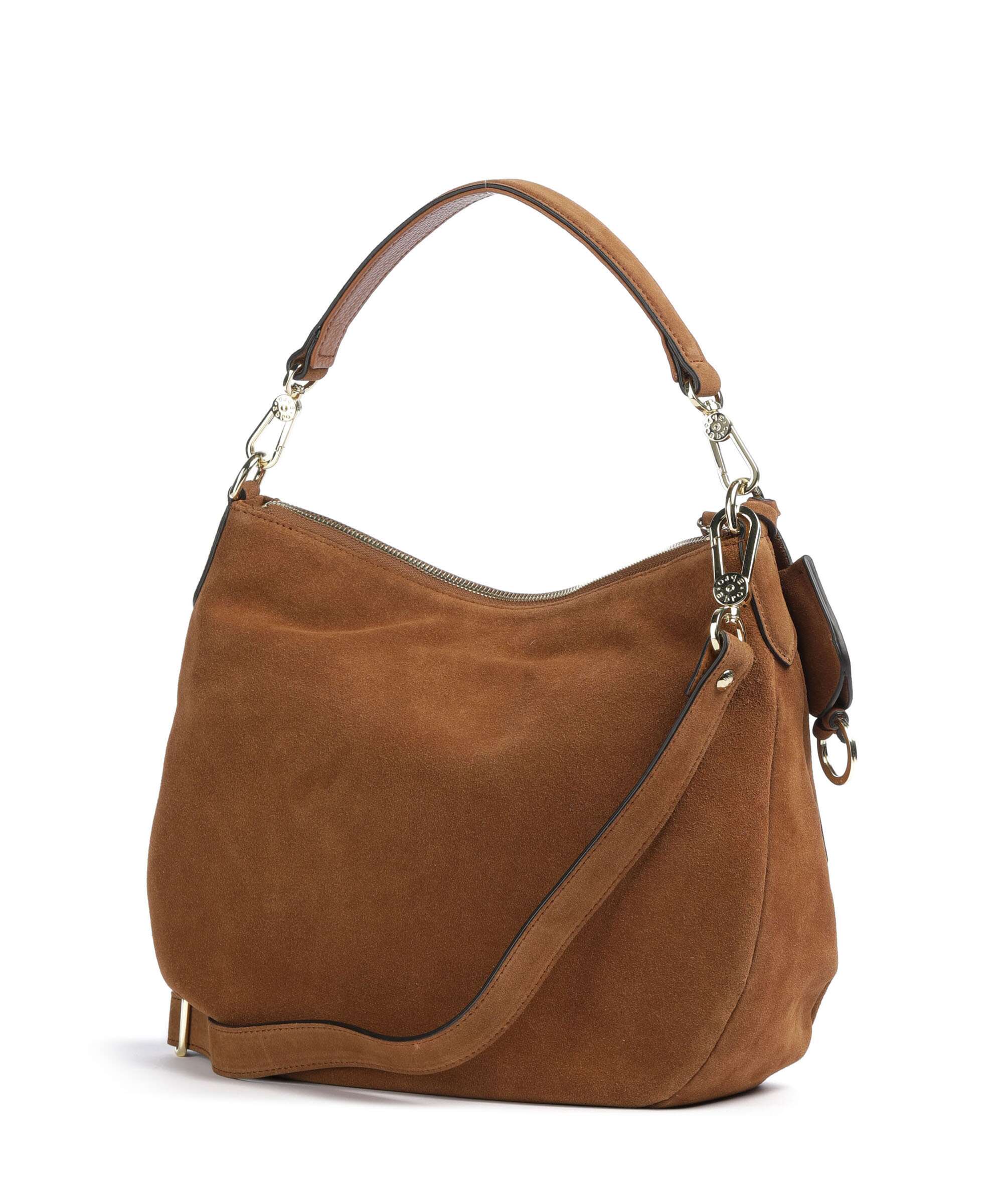 Abro Suede Juna Small Hobo bag cuoio - Image 2