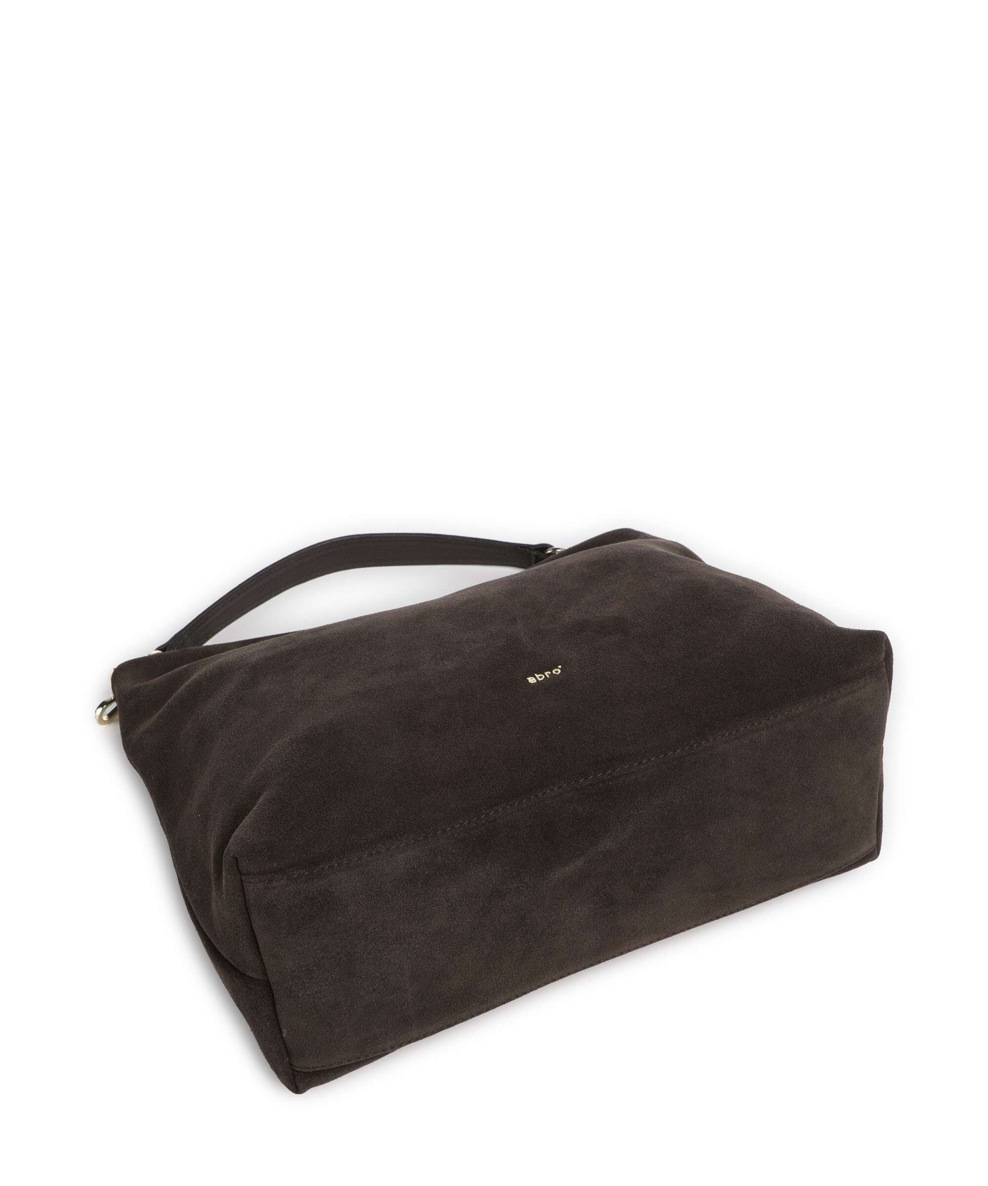 Abro Suede Kaia Hobo bag dark brown - Image 5