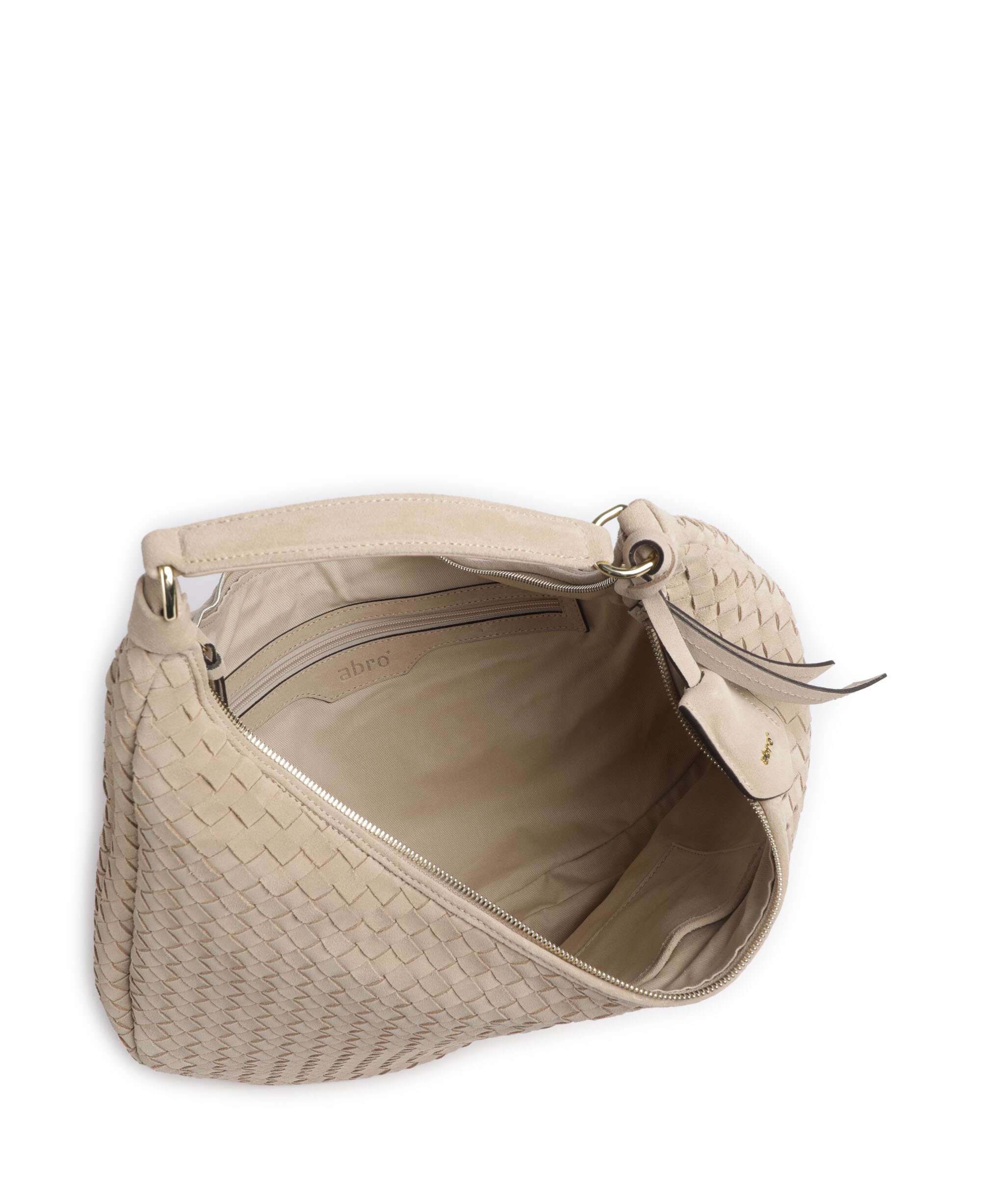 Abro Suede Nana Hobo bag natural - Image 5