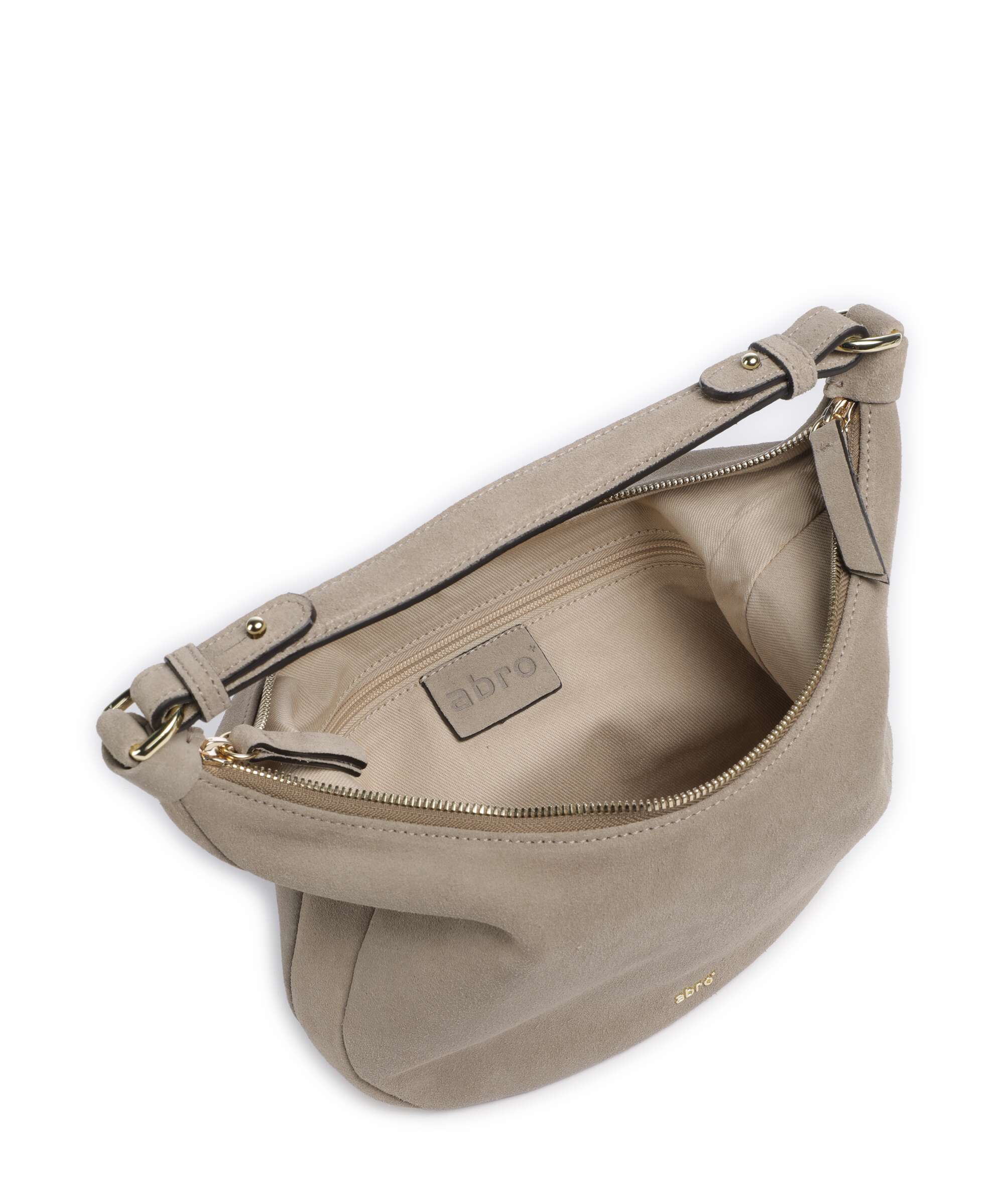 Abro Suede Nana Mini Hobo bag siena - Image 5