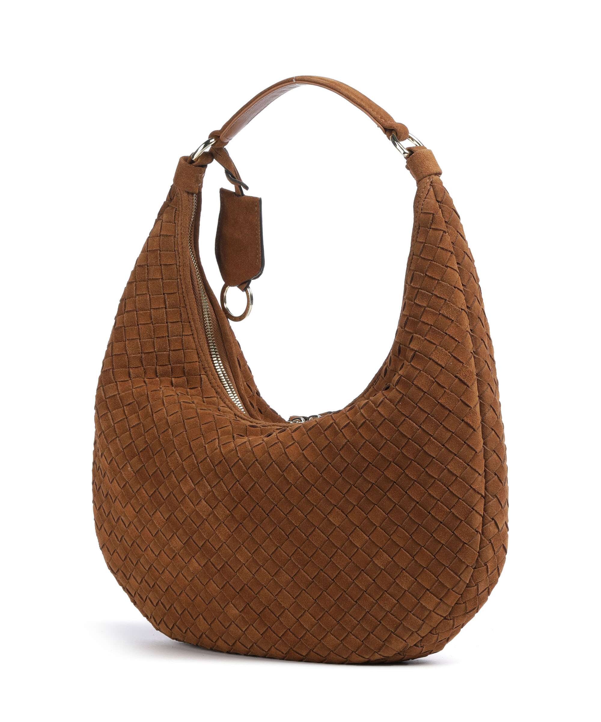 Abro Suede Nana Small Hobo bag cuoio - Image 2